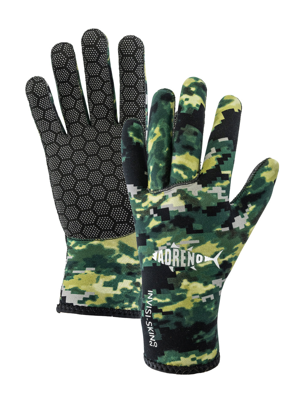 Adreno Invisi Skin 2mm Super Stretch Dive Gloves - Professional Neoprene Gloves for Scuba Diving, Snorkeling & Water Sports - Cold Water Protection & Enhanced Grip
