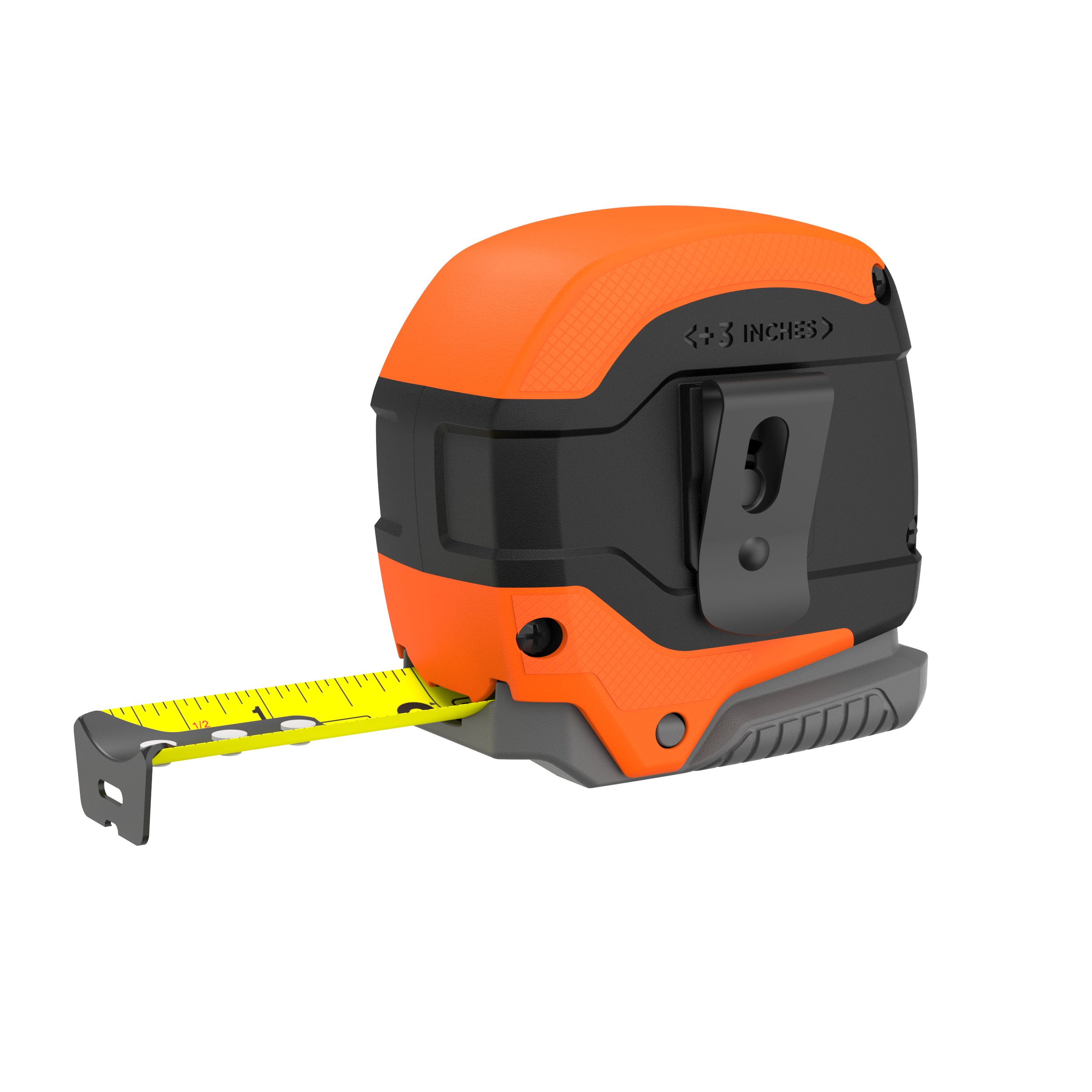 25ft Self-Locking Tape Measure with Grip Release - Durable Auto-Lock Retractable Measuring Tape for Construction, DIY Projects & Home Improvement