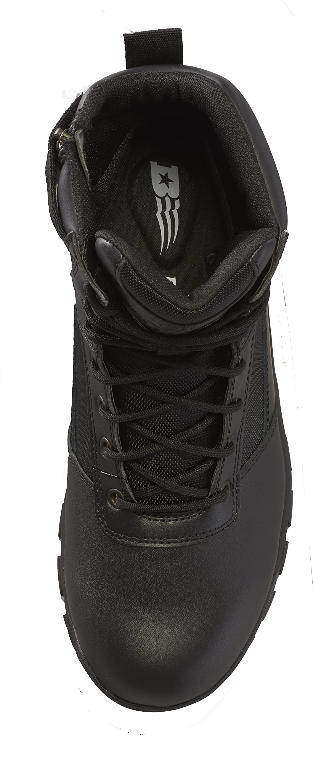 Belleville 8 Inch Spear Point Lightweight Waterproof Tactical Boots for Men - Black Side Zip Combat Boots for Police, Law Enforcement, EMS & Security Personnel | Perfect for Outdoor Work, Hiking & Tactical Missions