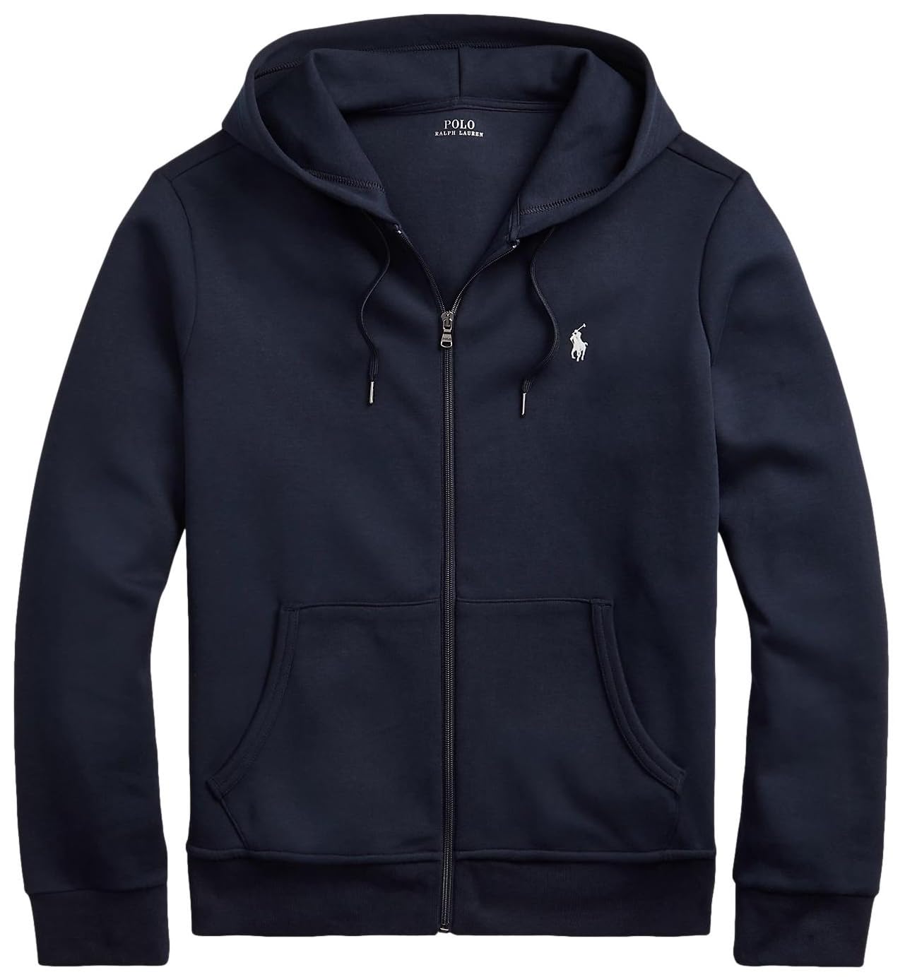POLO RALPH LAUREN Men's Double-Knit Full-Zip Hoodie Sweatshirt | Lightweight Casual Jacket for Everyday Wear | Perfect for Gym, Work & Outdoor Activities