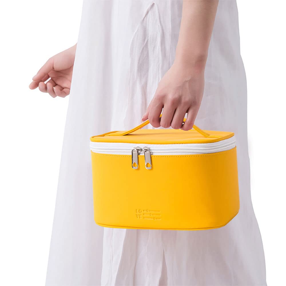 Waterproof Makeup Bag Travel Cosmetic Organizer with Zipper - Portable Toiletry Pouch for Women & Girls | Perfect for Travel, Gym, and Daily Cosmetics Storage