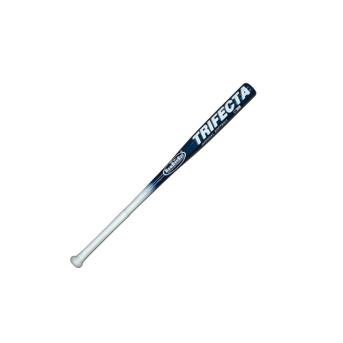 BAMBOOBAT Adult Softball Bat with White Handle - Trifecta Technology - 1 Year Warranty - Perfect for Slow Pitch, Fast Pitch & Training