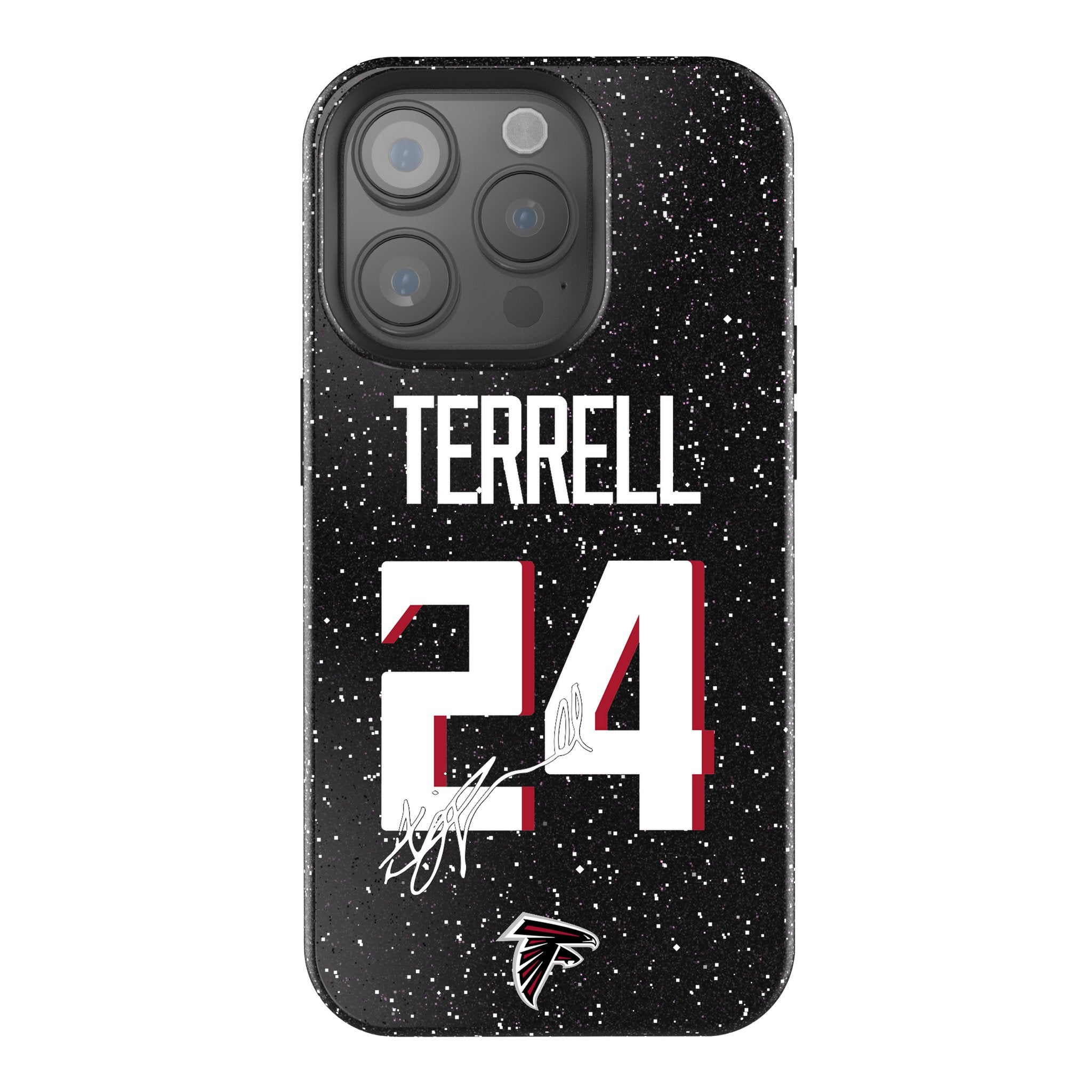 A.J. Terrell Atlanta Falcons 24 Rhinestone Bling Phone Case for iPhone & Samsung - Show Your Team Spirit at Games & Parties