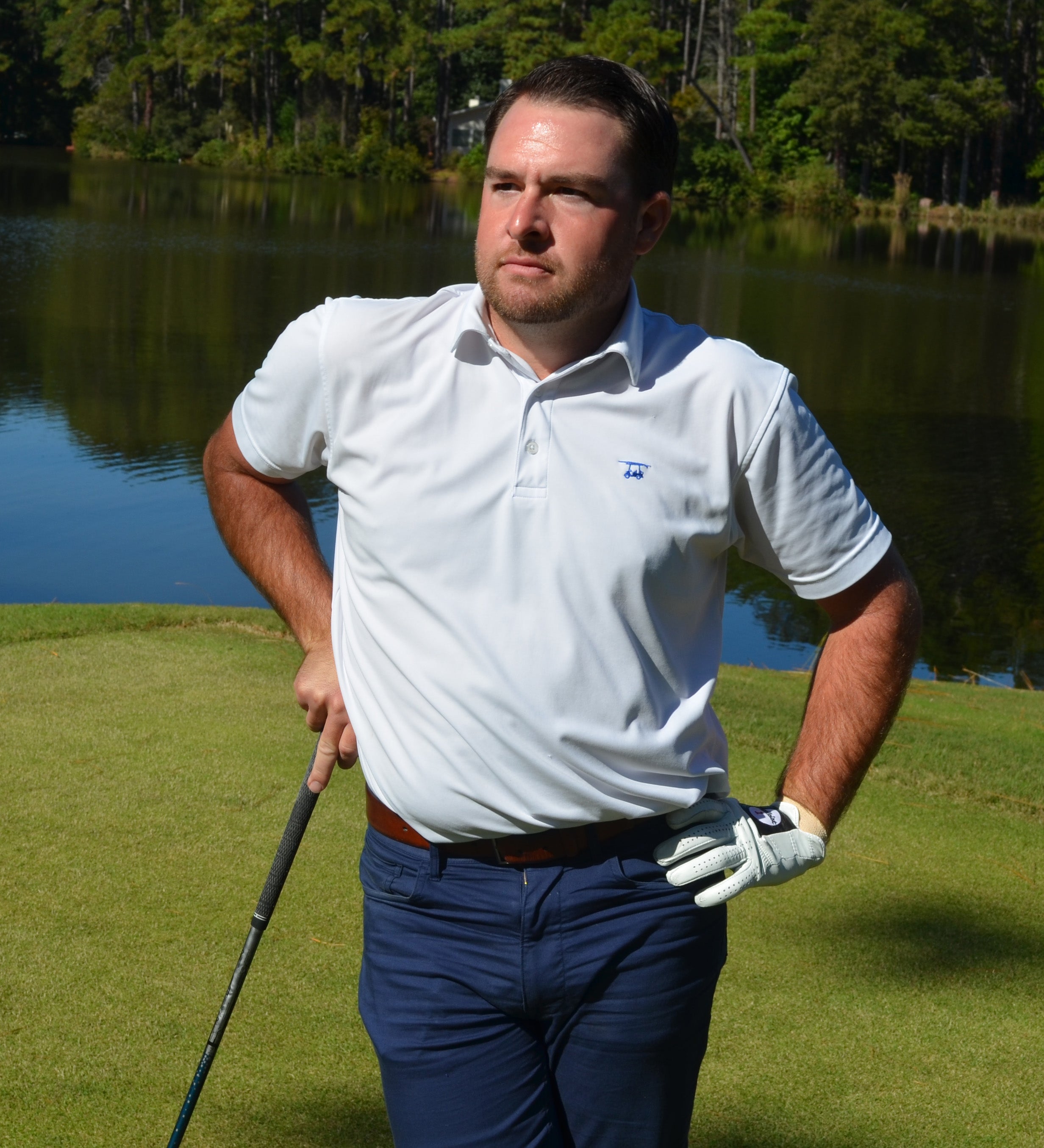 Albatross Polo Shirt for Men - Solid White Cotton Classic Fit Casual T-Shirt | Perfect for Office, Golf, and Everyday Wear