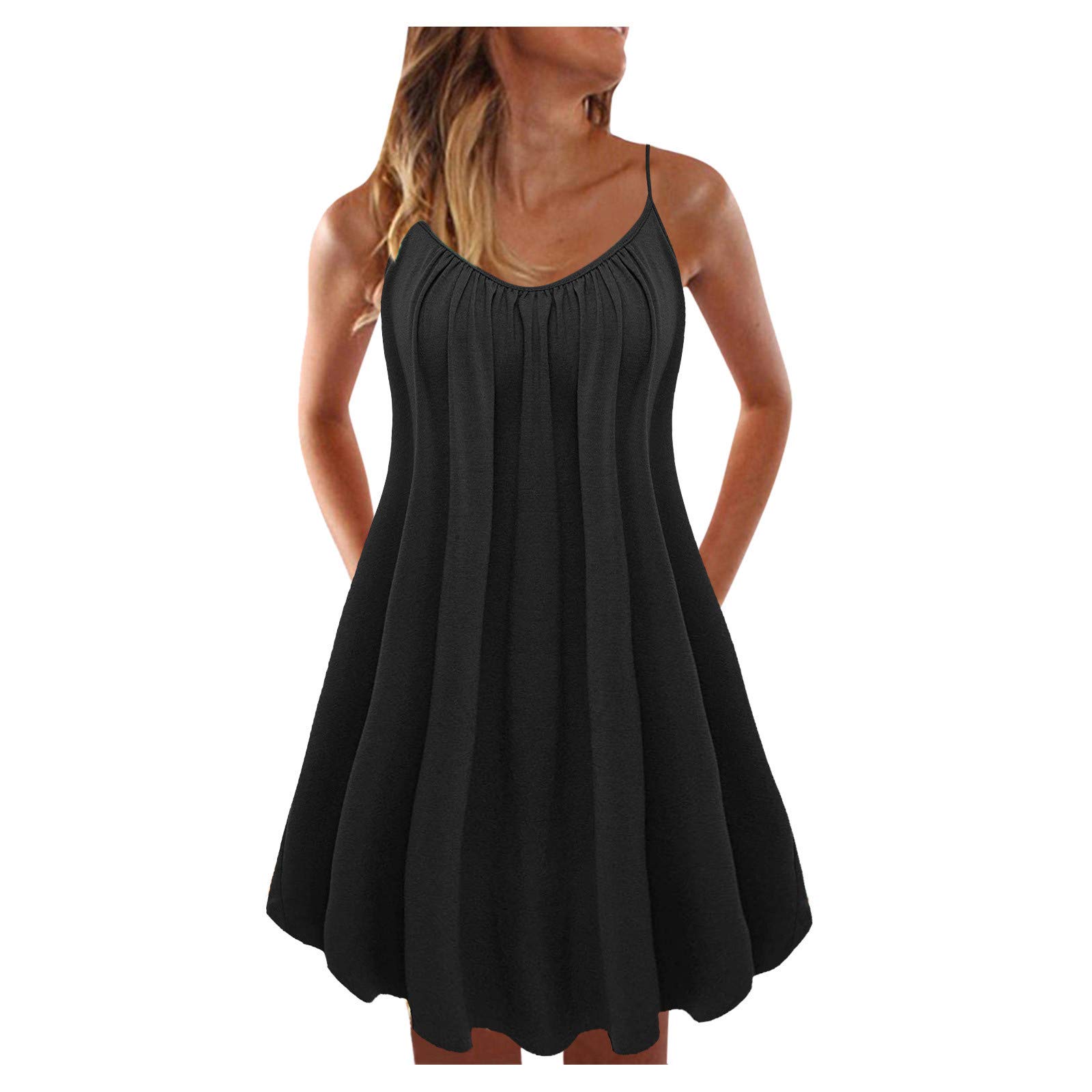 Sexy Women's Casual Summer Beach Dress - Multicolor Solid for Vacations