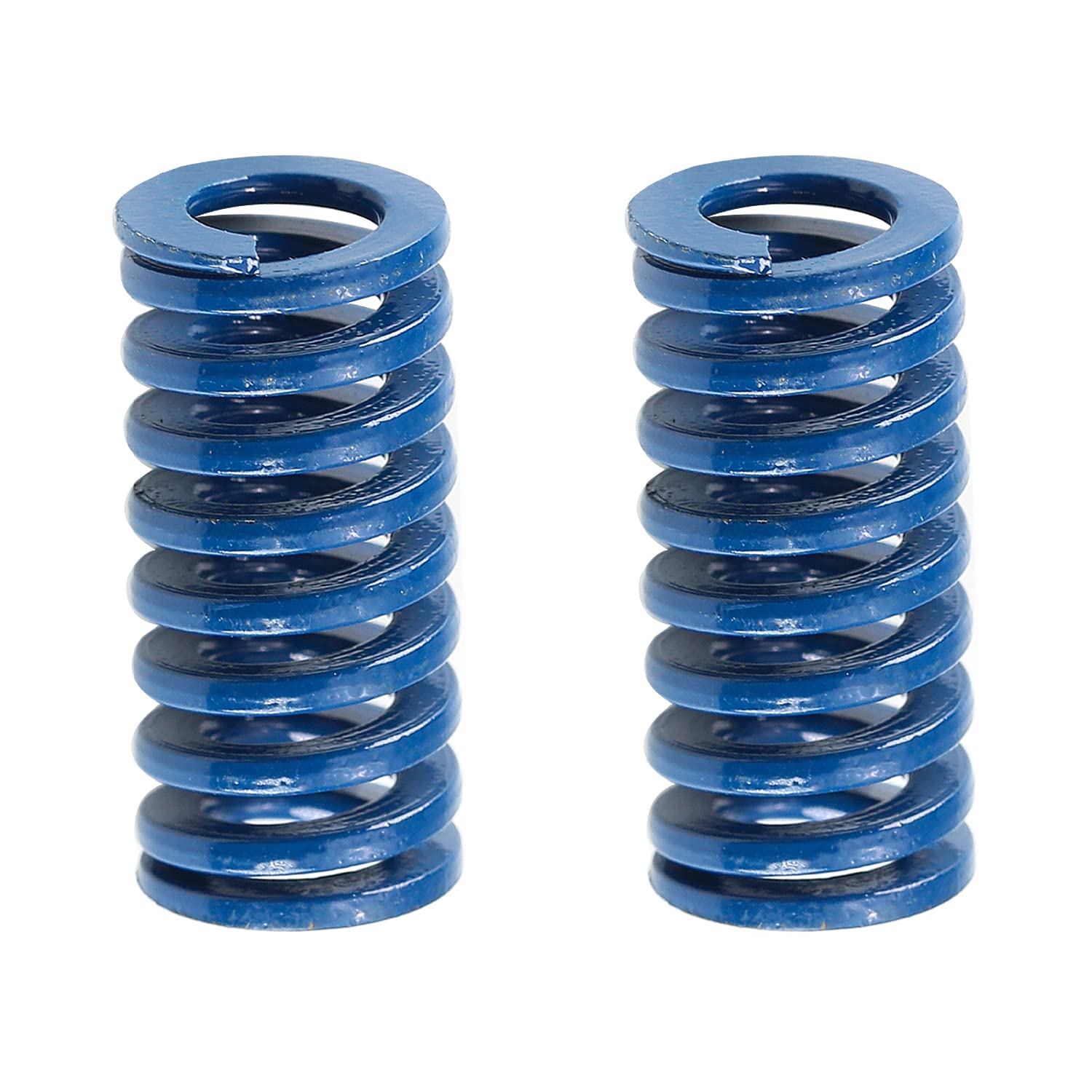 MroMax 3D Printer Die Springs - 12mm OD 25mm Long Compression Springs - High-Quality Spring Steel Spiral Stamping Mould Springs (Blue, 2Pcs) - Perfect for 3D Printer Bed Leveling and Bottom Connection - Ideal for 3D Printing, CNC Machines, and Industrial Stamping Applications