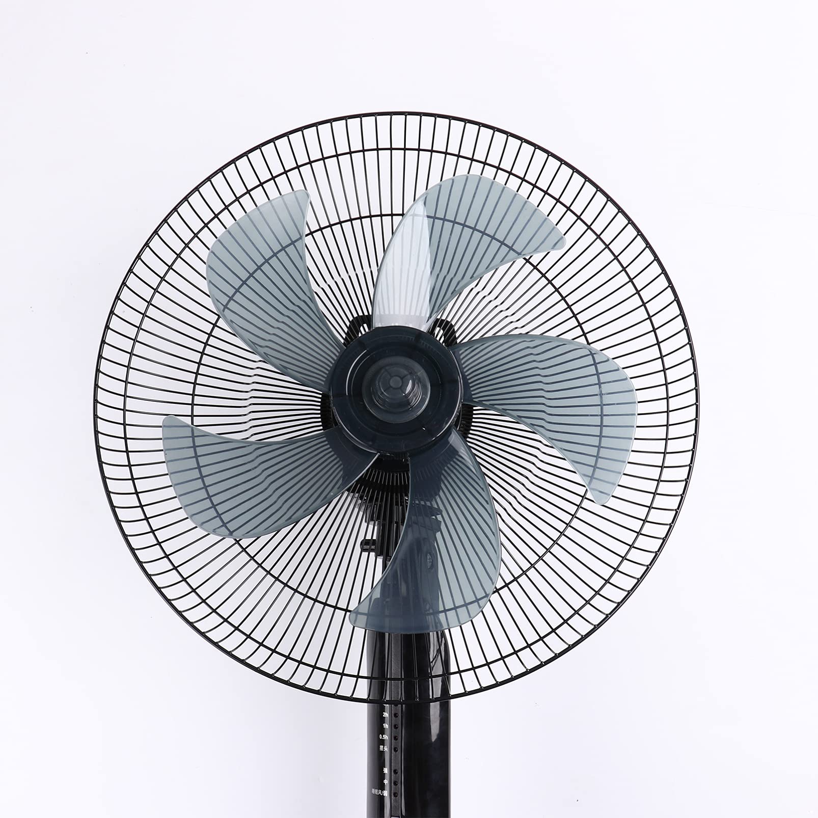 Aislor 12/14 Inch Universal Fan Blade Replacement with Nut Cover - Gray Household Standing Fan Parts for Home, Office, Bedroom & Living Room Cooling