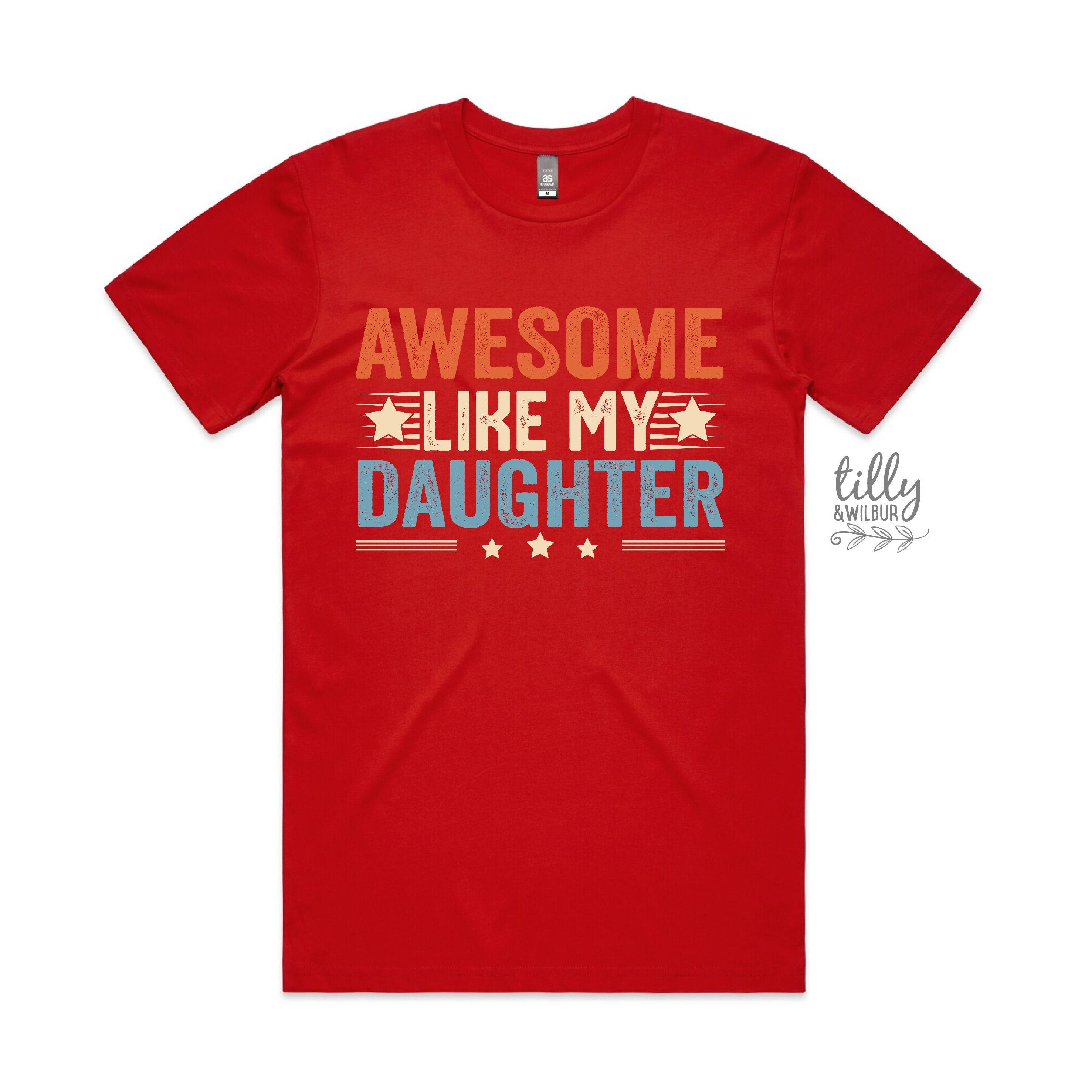 Awesome Like My Daughter T-Shirt - Funny Family Matching Outfit for Women & Girls - Perfect for Mother-Daughter Bonding, Birthdays, and Family Events