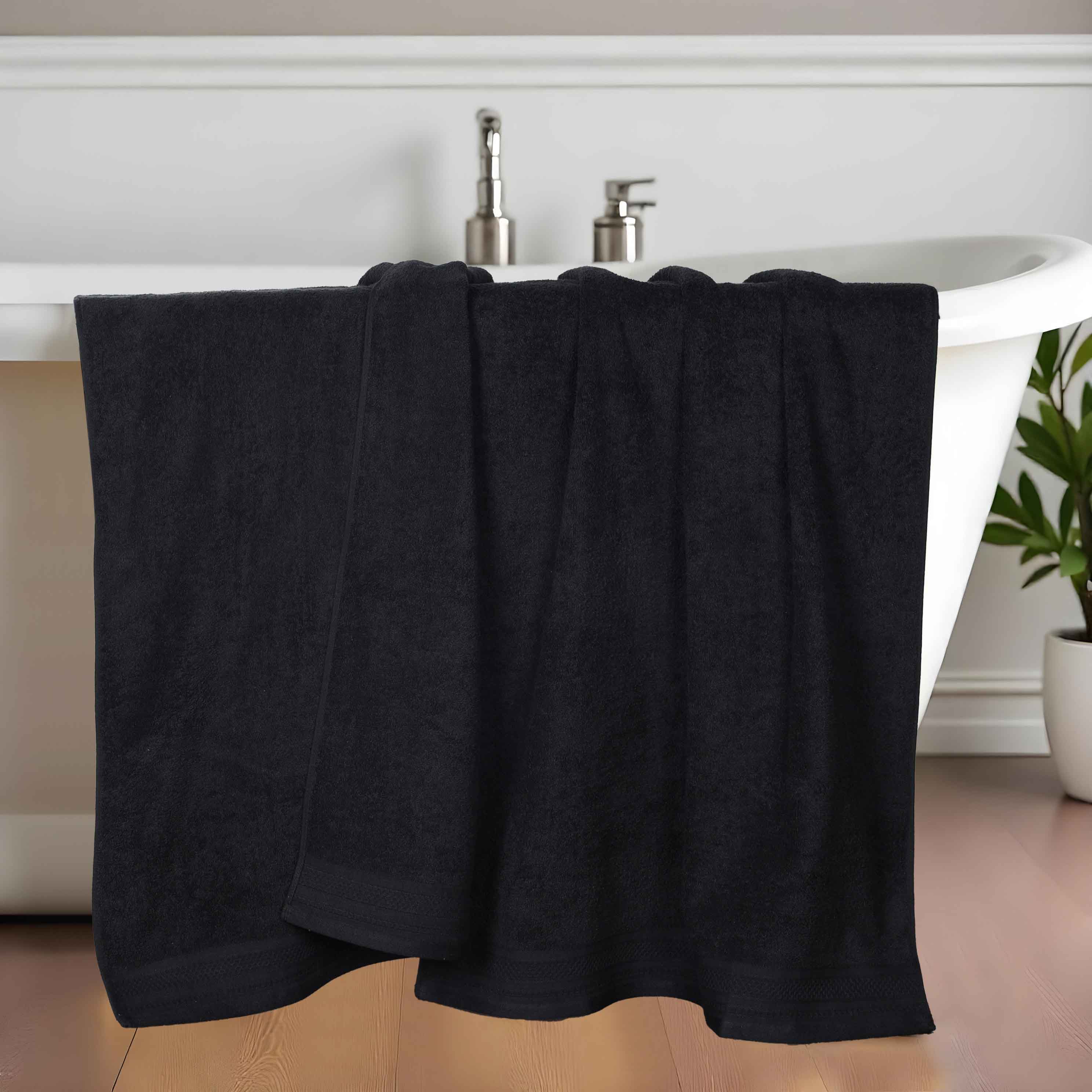 Premium Honeycomb Waffle Weave Cotton Bath Towels Set of 2 - Ultra Soft & Absorbent Luxury Bath Sheets for Spa, Hotel & Home Use