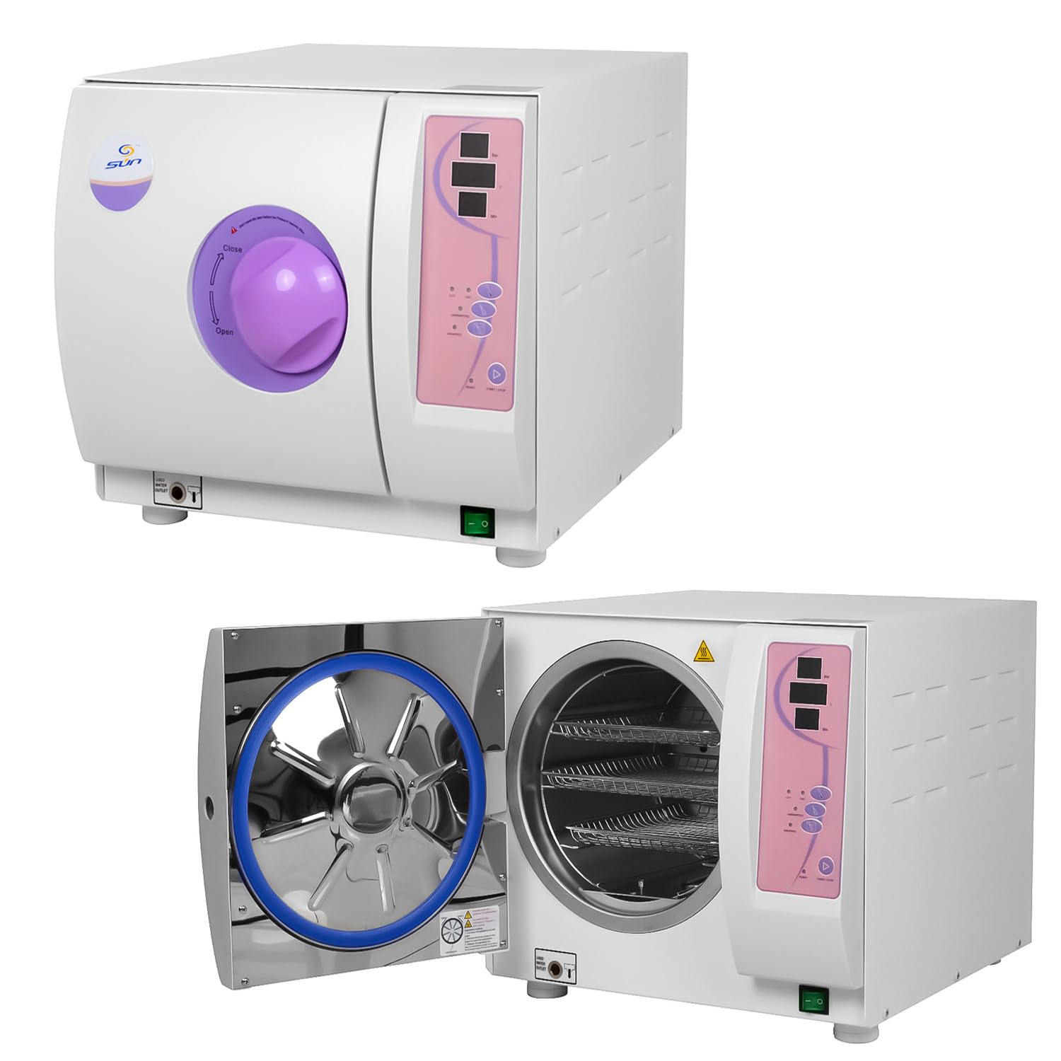 Global Dental 18L Lab Autoclave - High Pressure Vacuum Steam Sterilizer, Mini330 Thermal Stainless Steel for Dental Clinics, Hospitals & Laboratories - Perfect for Sterilizing Dental Instruments, Surgical Tools & Medical Equipment