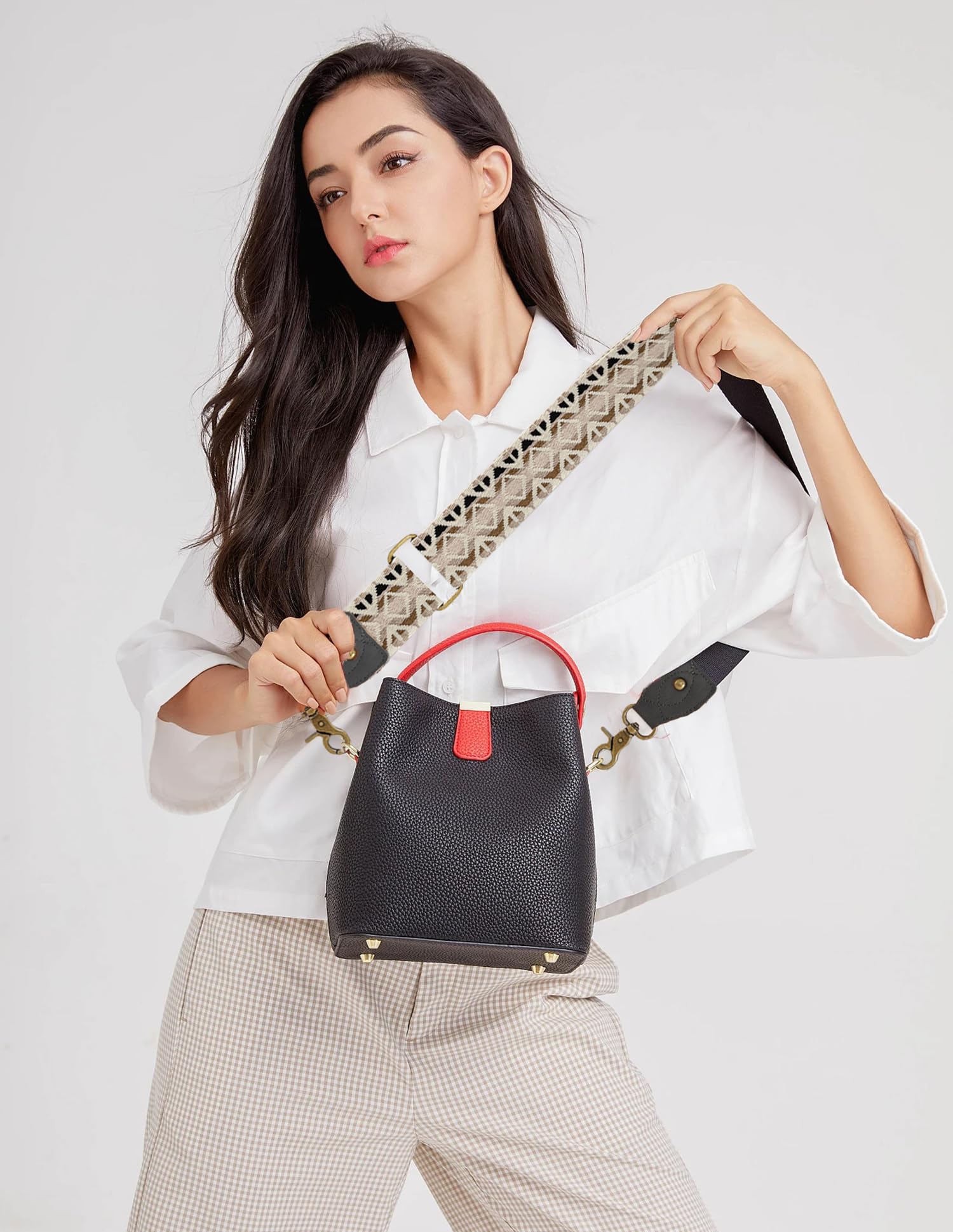 Adjustable Crossbody Purse Strap Replacement - Wide Shoulder Bag Strap for Handbags, Guitar & Accessories | Perfect for Daily Use, Travel & Fashion Accessorizing