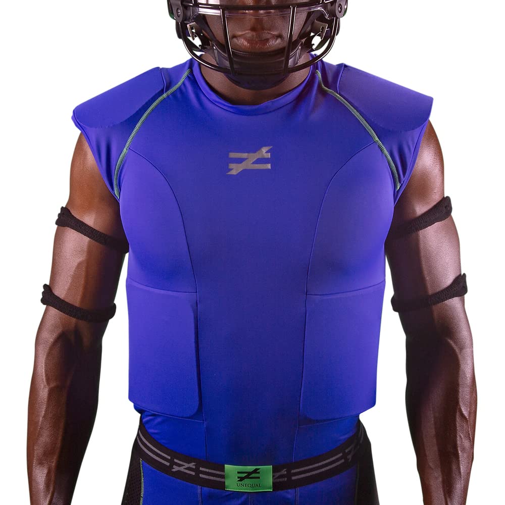 Unequal Youth Invincible 4Pad Sleeveless Shirt - Breathable Protective Compression Top for Football, Baseball & Lacrosse - Ideal for Training & Sports Performance