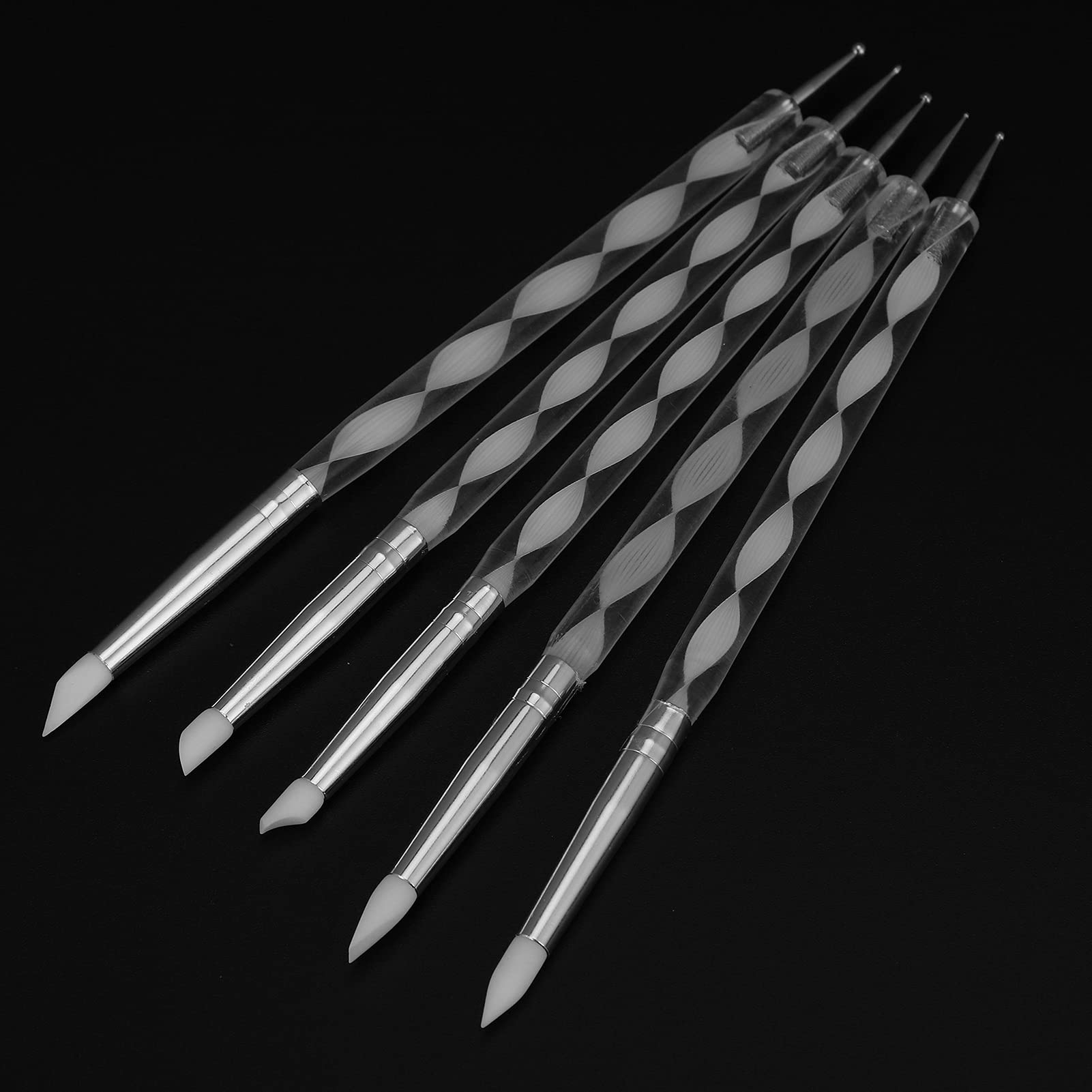 5pcs Nail Art Dotting Pens - Dual Ended DIY Nail Tools for Manicure & Acrylic Nail Art Decoration - Perfect for Home & Salon Use
