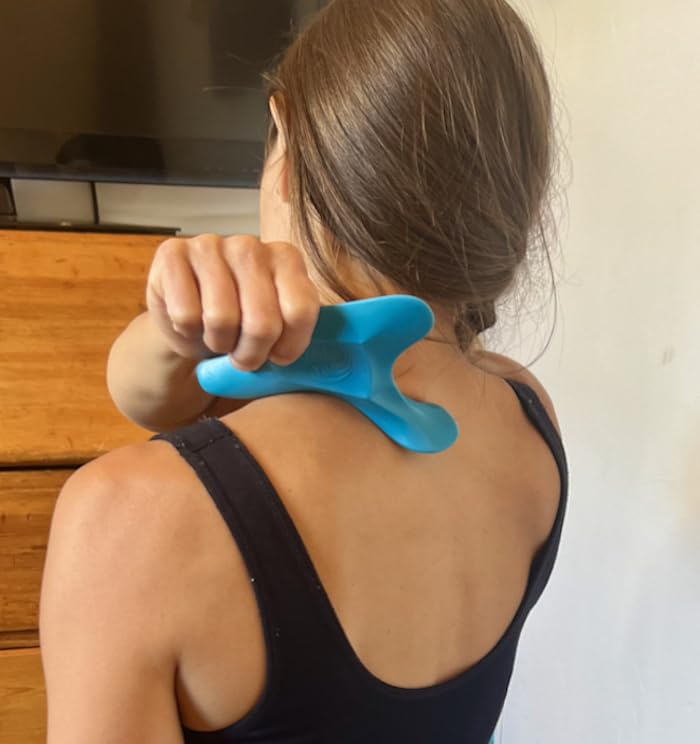The Wave Tool - Patented Ergonomic Soft Tissue Release Massager for Trigger Points, Fascial & Muscle Pain Relief, Tendonitis & Scar Tissue Recovery - Perfect for Athletes, Physical Therapy & Home Use
