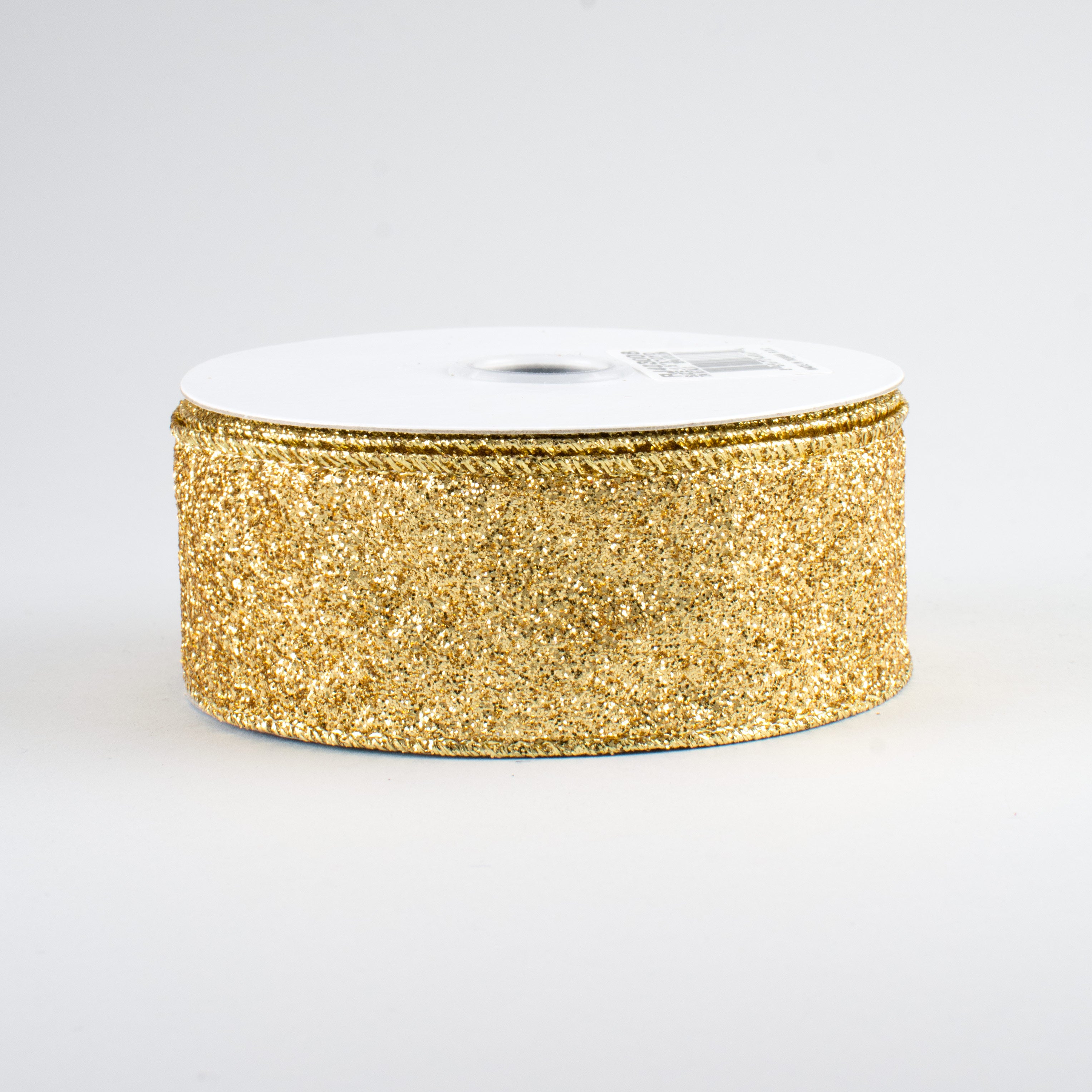 1.5 Inch Glitter Metallic Ribbon - Gold (10 Yards) for Gift Wrapping, Party Decorations, and DIY Crafts