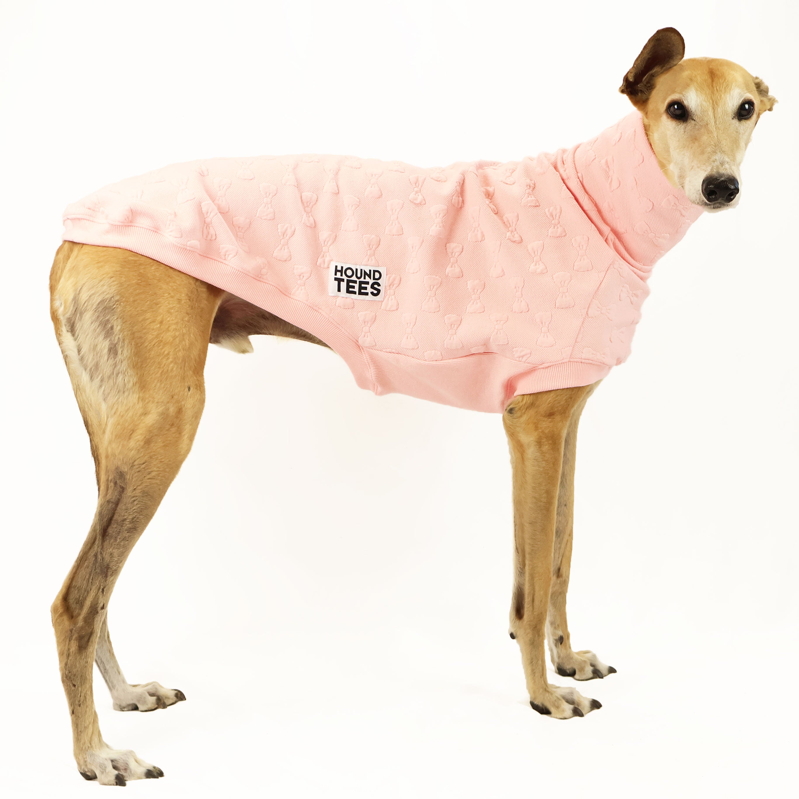 Peach Pawfect Greyhound Quilted Sleeveless Dog Sweater - Cozy Winter Vest for Small to Medium Dogs, Perfect for Indoor & Outdoor Activities
