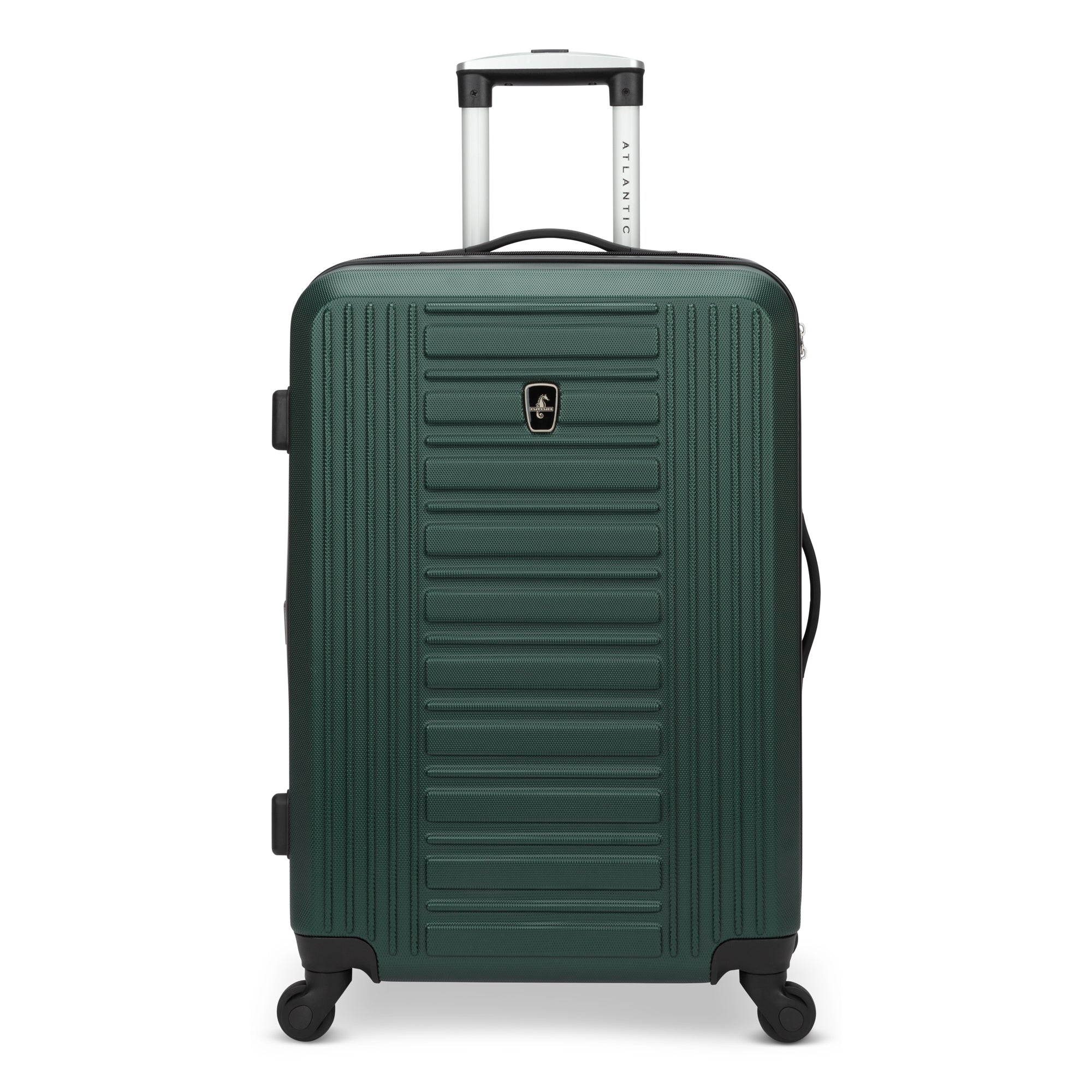 Atlantic Acclaim II 3-Piece Luggage Set - Lightweight Spinner Suitcase with TSA Lock, Durable Hardshell Carry On & Checked Bags (Black) - Perfect for Business Travel, Family Vacations & International Trips