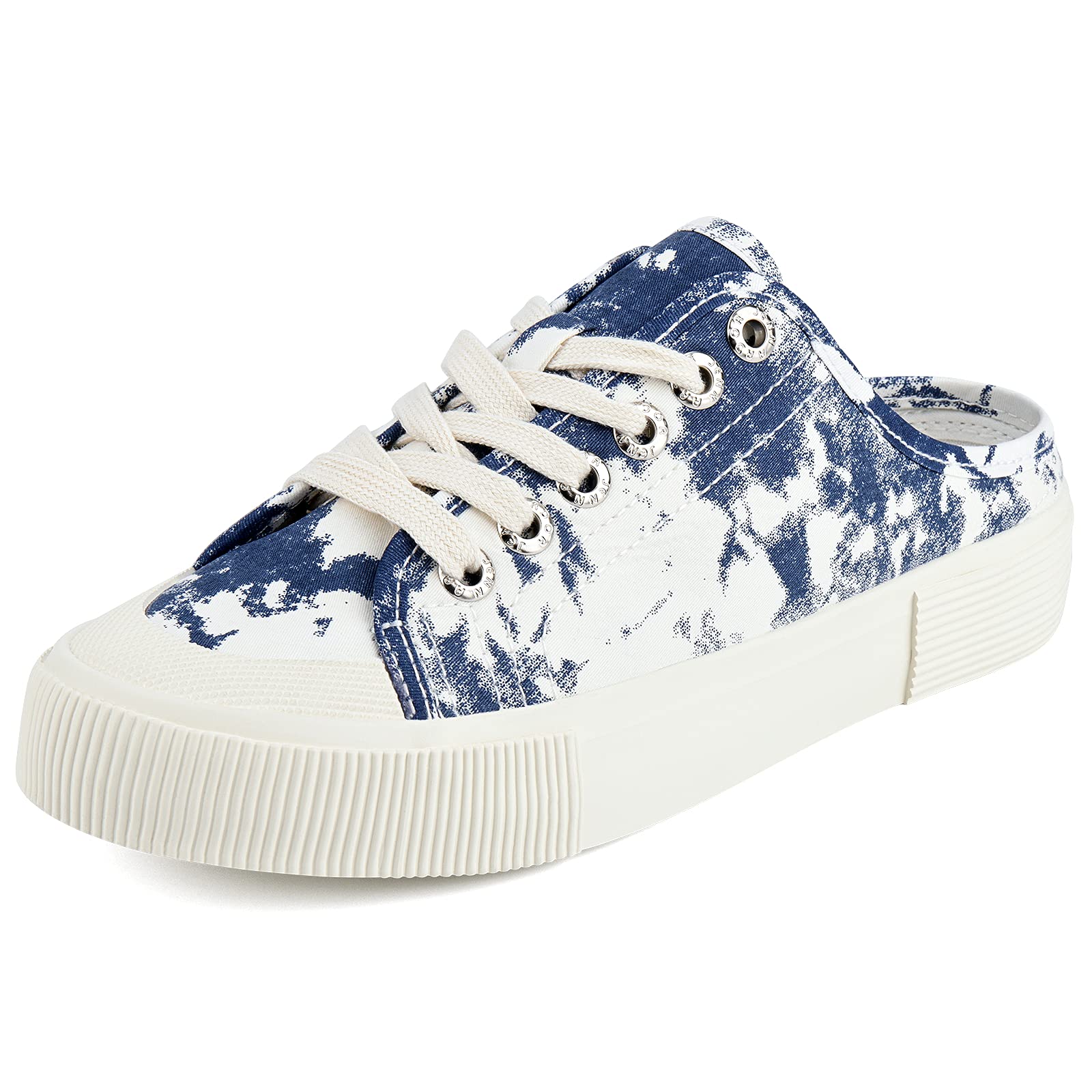 Women's Slip On Mules Sneakers - Breathable Canvas Slipper Shoes with Low Tops & Backless Design for Walking, Casual Wear, and Home Comfort | Perfect for Errands, Travel, and Everyday Use