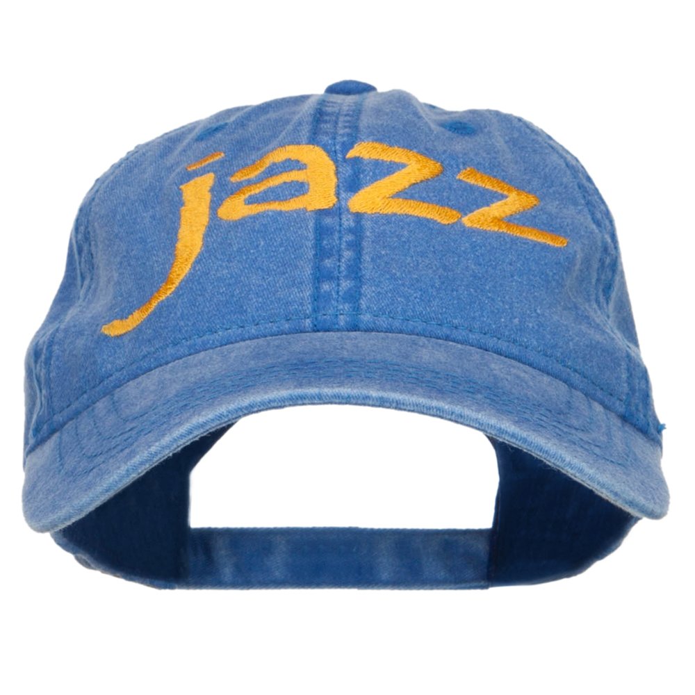Stylish Jazz Embroidered Cotton Baseball Cap for Men & Women - Vintage Music Lover Hat for Concerts, Festivals & Casual Wear | e4Hats.com