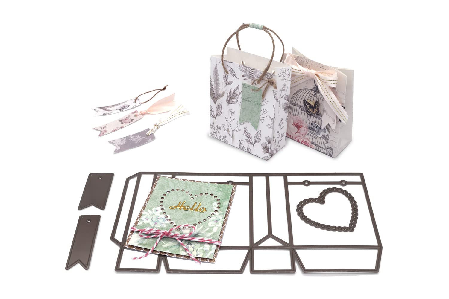 Premium Bira Craft Boxes Cutting Dies - Assorted Designs for DIY Scrapbooking, Card Making & Gift Packaging - Perfect for Handmade Greeting Cards, Invitations & Gift Bags