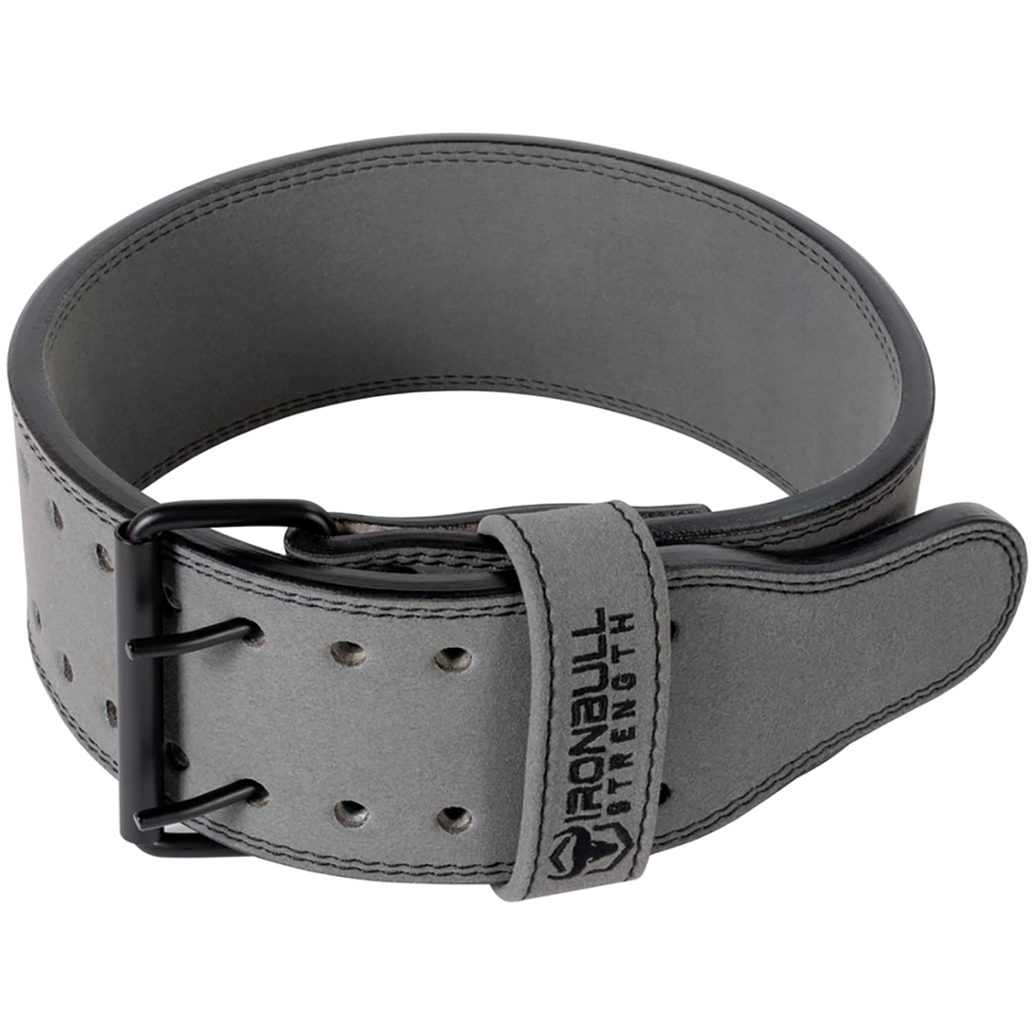IPF Approved Powerlifting Belt 10mm - Leather Weight Lifting Belt for Squats, Deadlifts & Bench Press - 4 Inch Gym Belt for Men & Women - Back Support for Strength Training, Powerlifting & CrossFit - Perfect for Home Gym & Professional Competitions