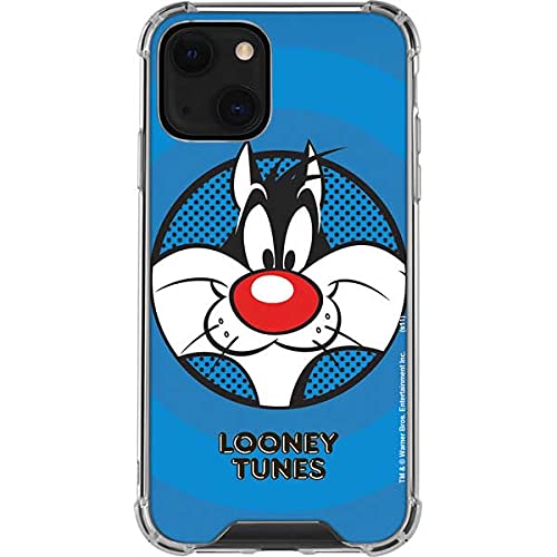 Skinit Clear Phone Case for iPhone 13 - Officially Licensed Looney Tunes Sylvester Design | Slim Protective Cover for Everyday Use & Showcasing Your Style