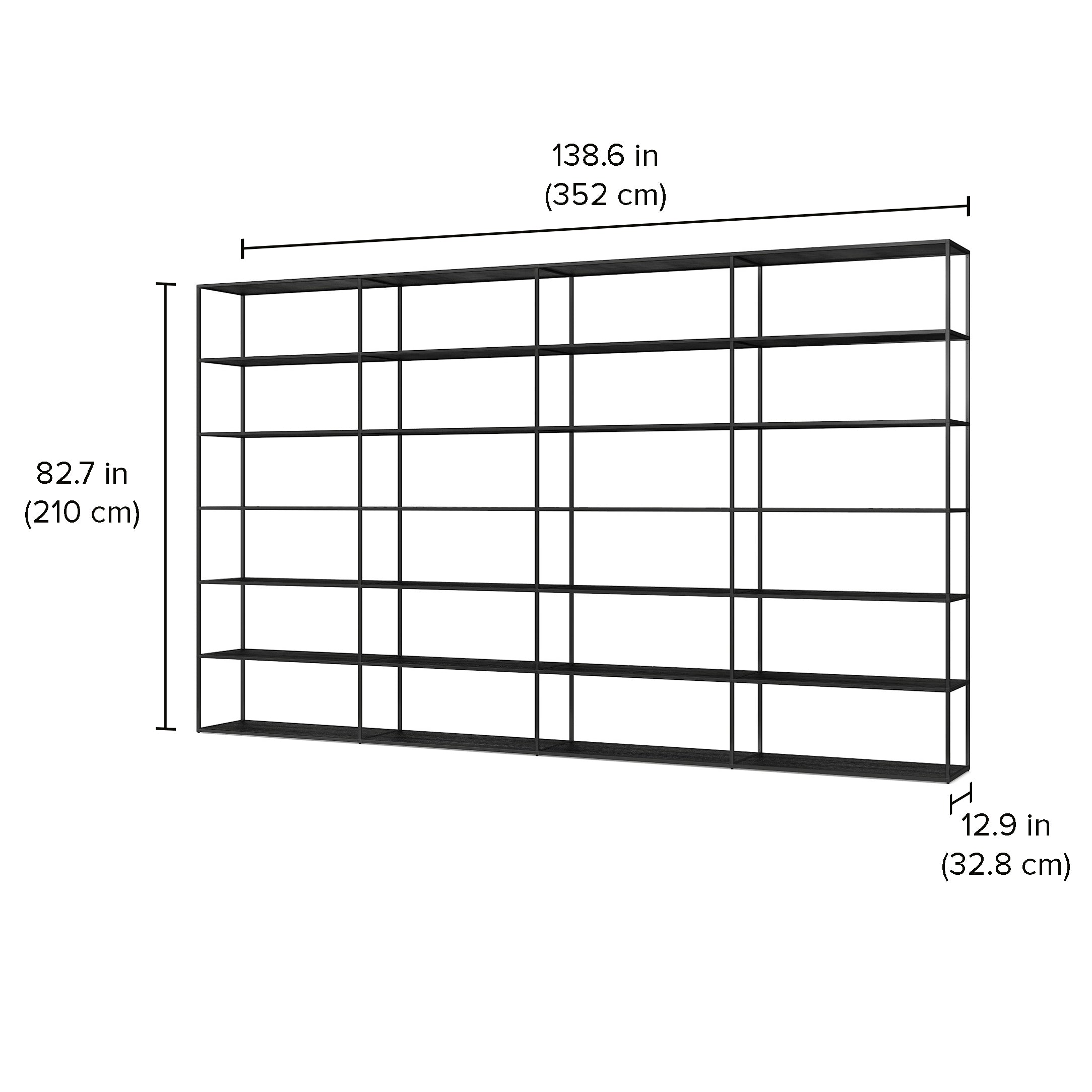 LIUM Decorative Shelving Unit XL 4x6 - Modern Wood Wall Shelf for Living Room, Bedroom & Office Storage - Perfect for Displaying Books, Plants & Home Decor