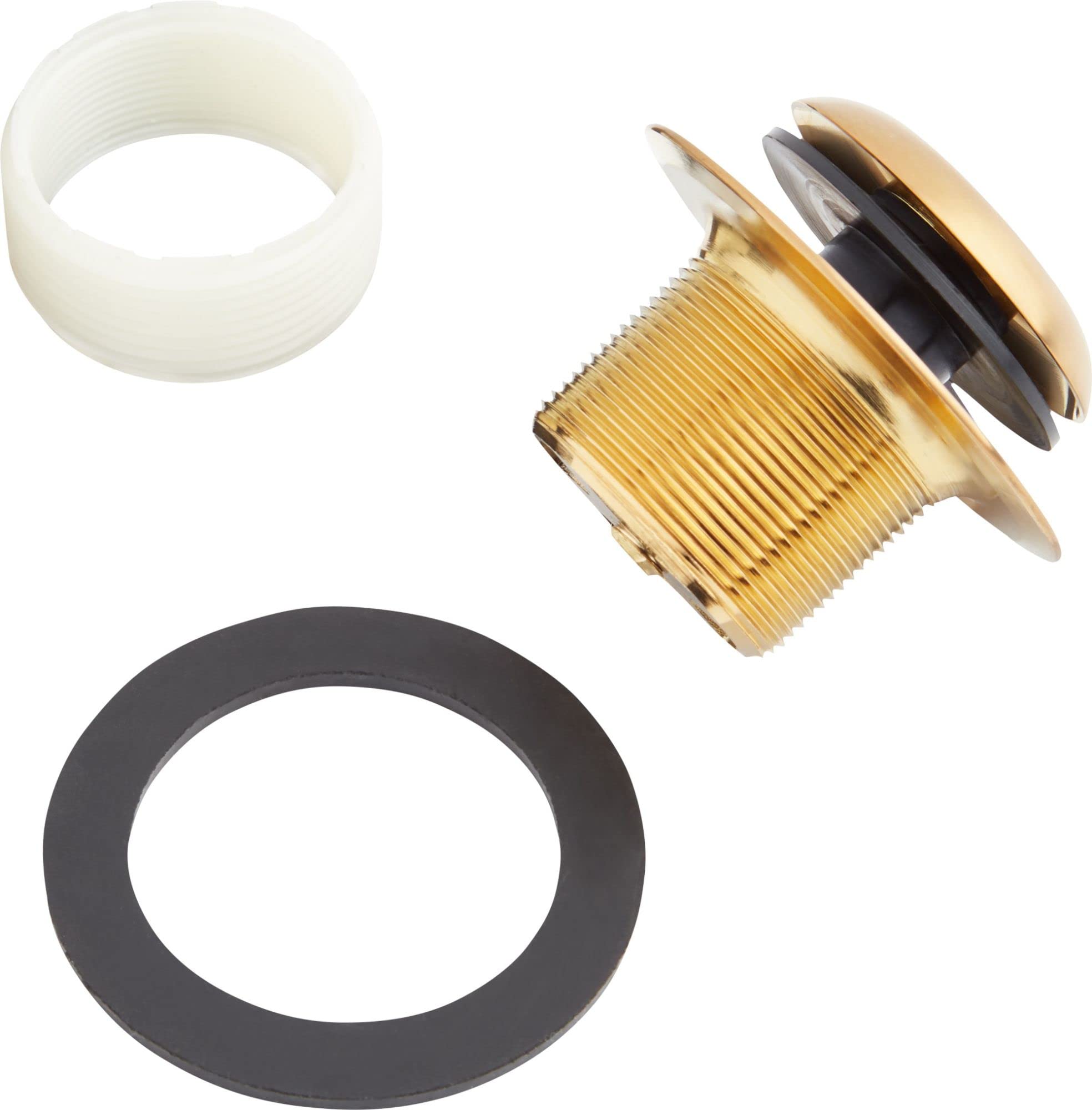 Signature Hardware 446707 Brushed Nickel Pop-Up Drain with Overflow Cover for Alcove Bathtub - Perfect for Bathroom Renovations & Spa-Like Soaking Experience