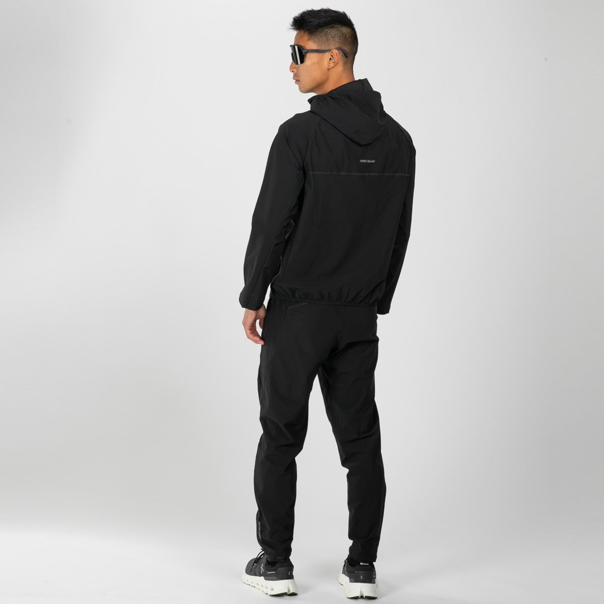 Men's Elite Running Track Jacket - Lightweight Performance Windbreaker for Training & Outdoor Sports (Jet Black) - Perfect for Jogging, Gym Workouts & Athletic Activities