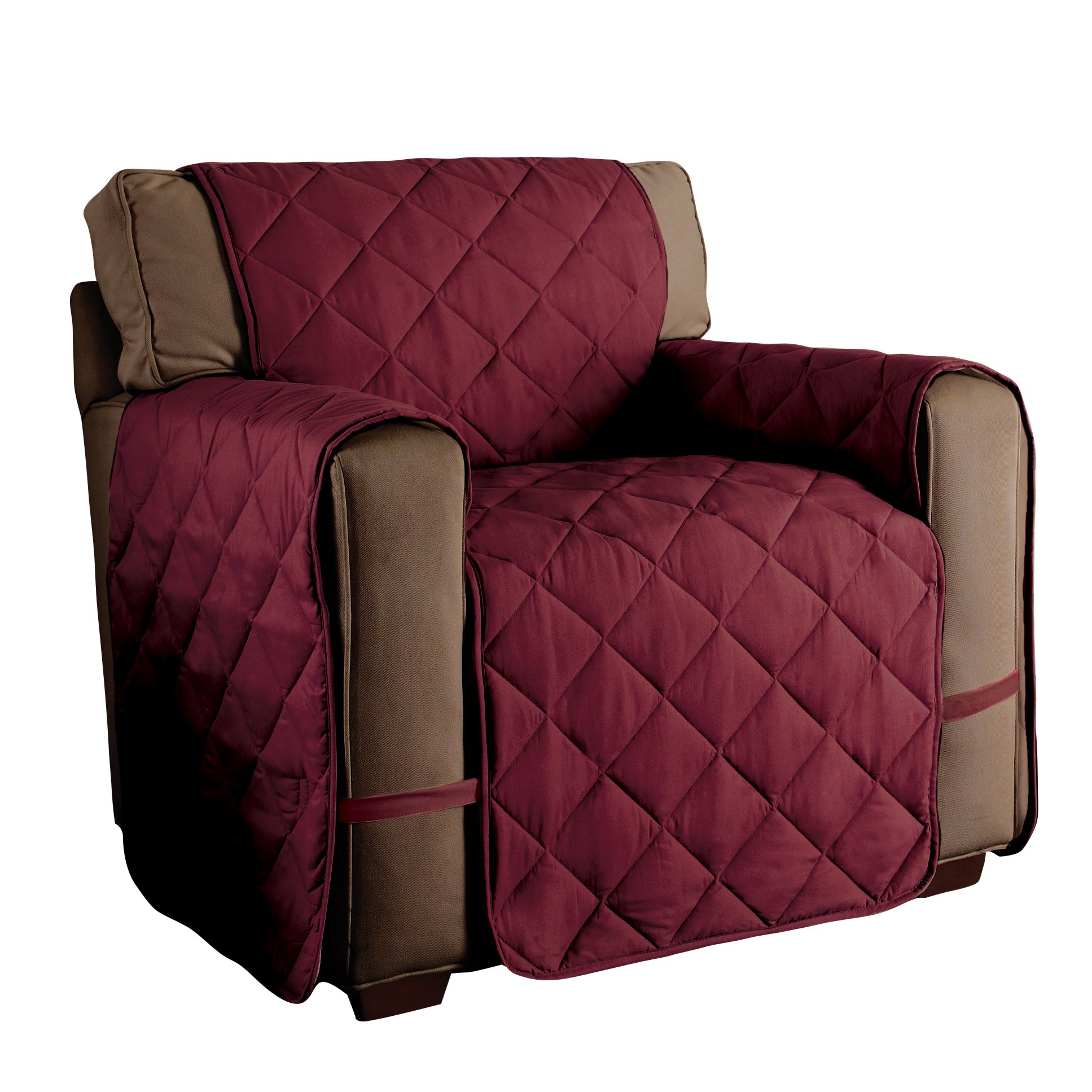 Premium Microfiber Furniture Protector for Chairs - Burgundy Red - Scratch & Stain Resistant - Perfect for Dining Room, Office, and Living Room Furniture Protection