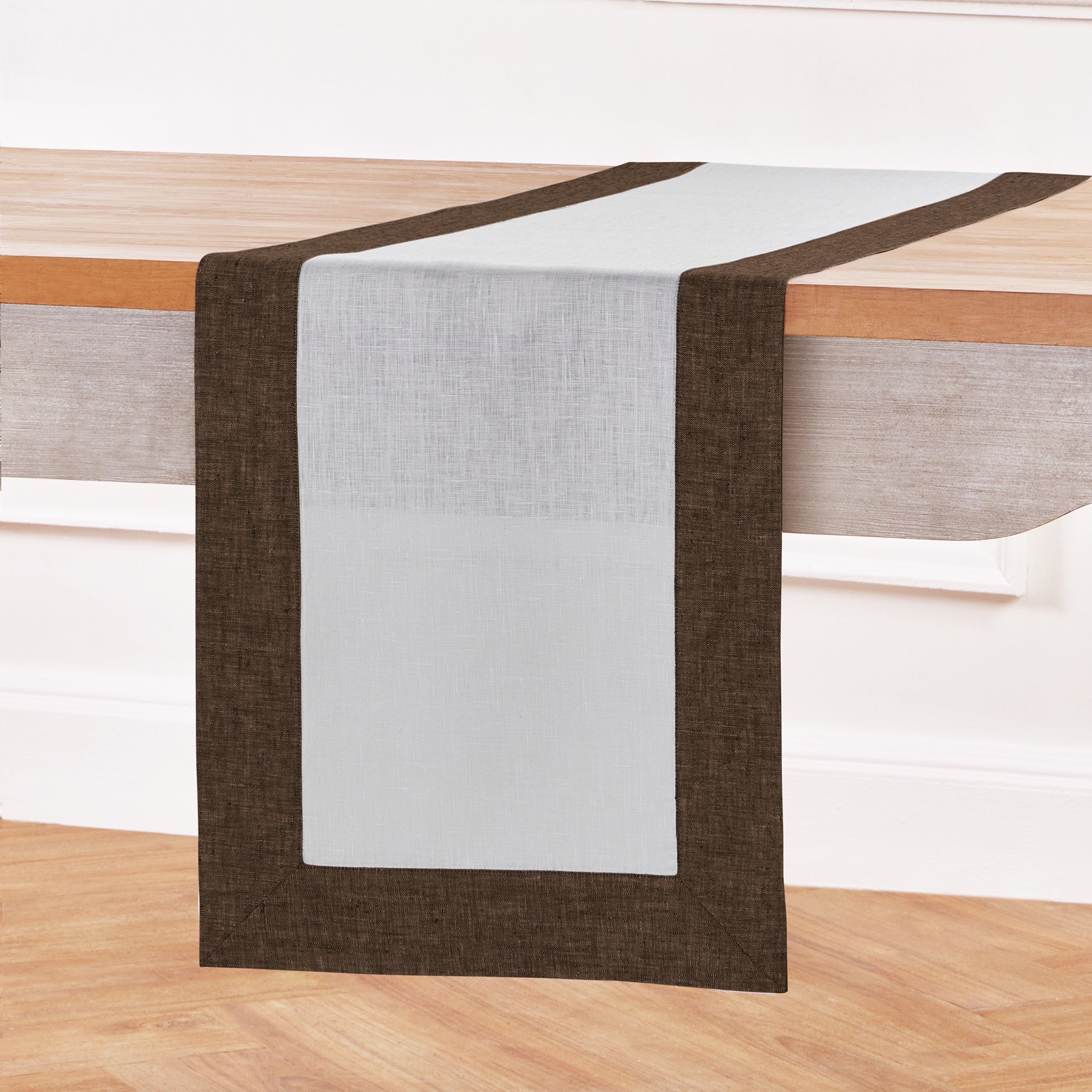 Elegant Contempo Table Runner - Premium Cotton Linen Blend for Dining Room Decor, Wedding, and Holiday Table Settings