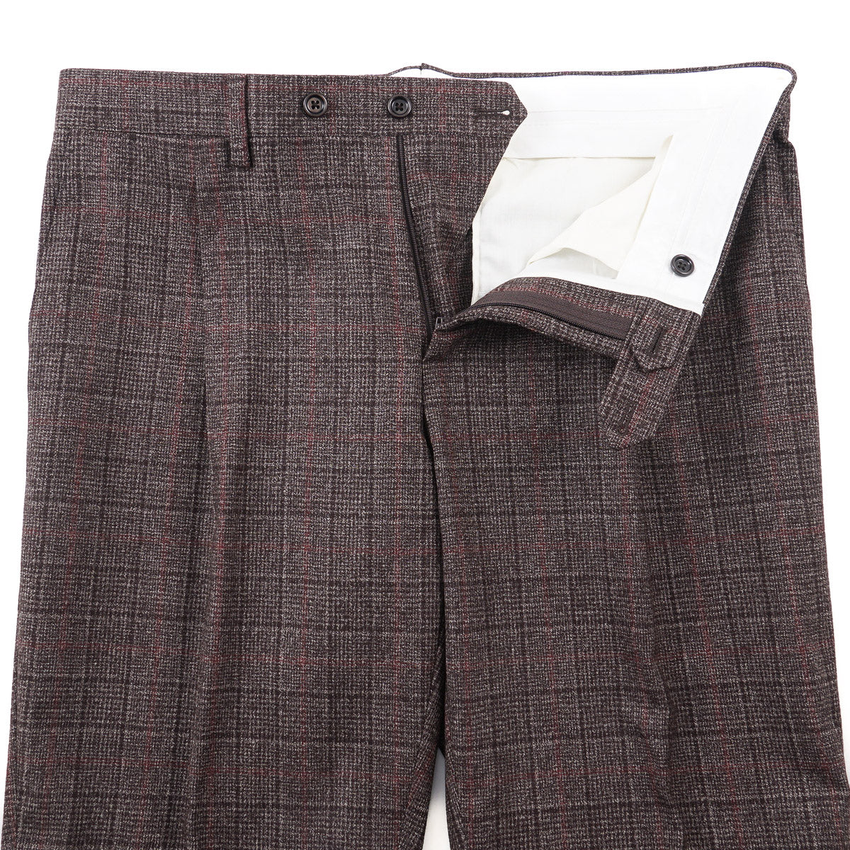 Lardini Men's Soft Woven Check Wool Suit - Premium Business & Formal Attire for Office, Weddings & Special Occasions