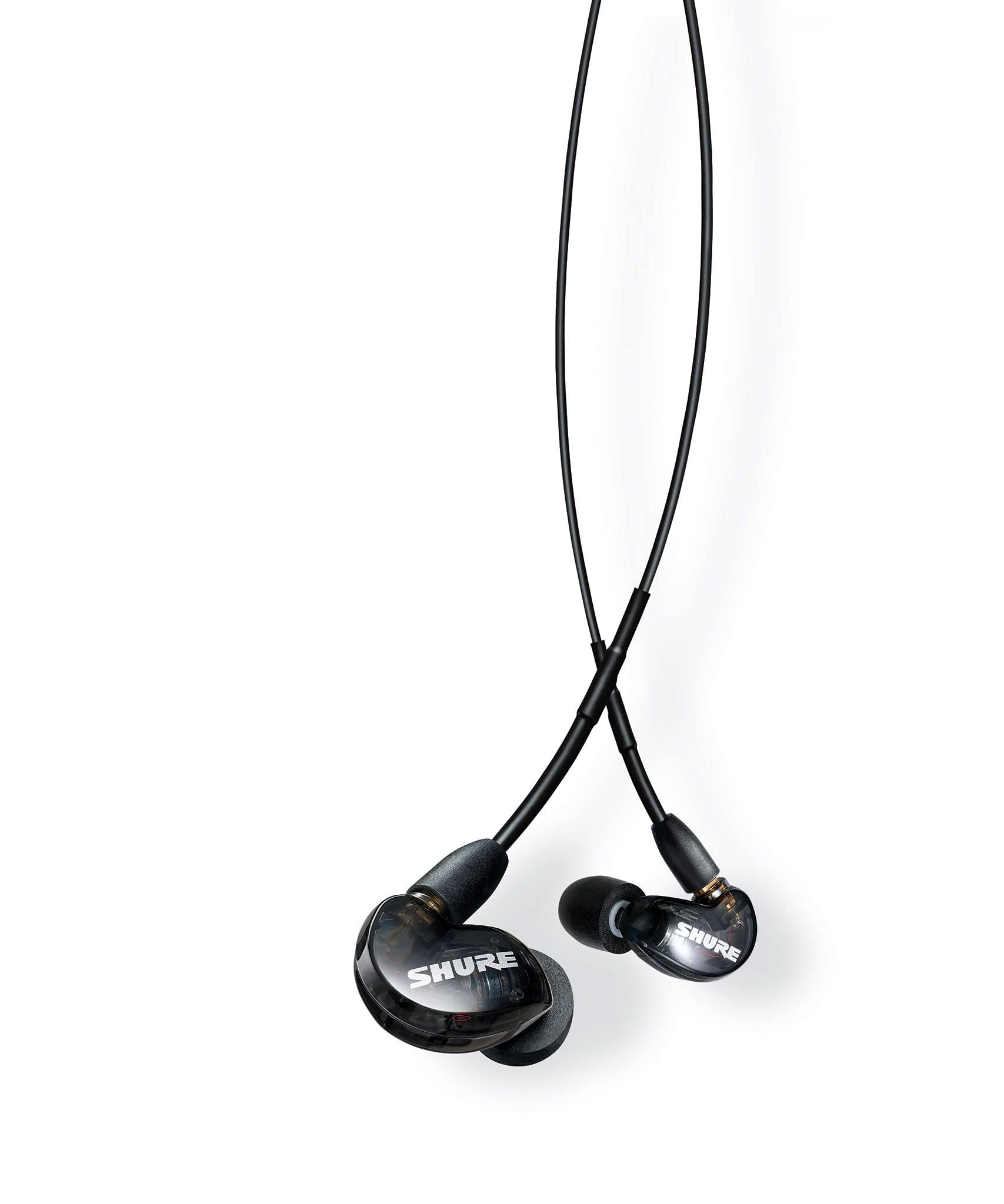 Shure SE215-K Professional Wired Sound Isolating Earbuds - High-Fidelity In-Ear Monitors with Dynamic MicroDriver, Deep Bass & Secure Fit - Includes Carrying Case & Fit Kit (Black) | Perfect for Musicians, DJs, Audiophiles & Studio Recording
