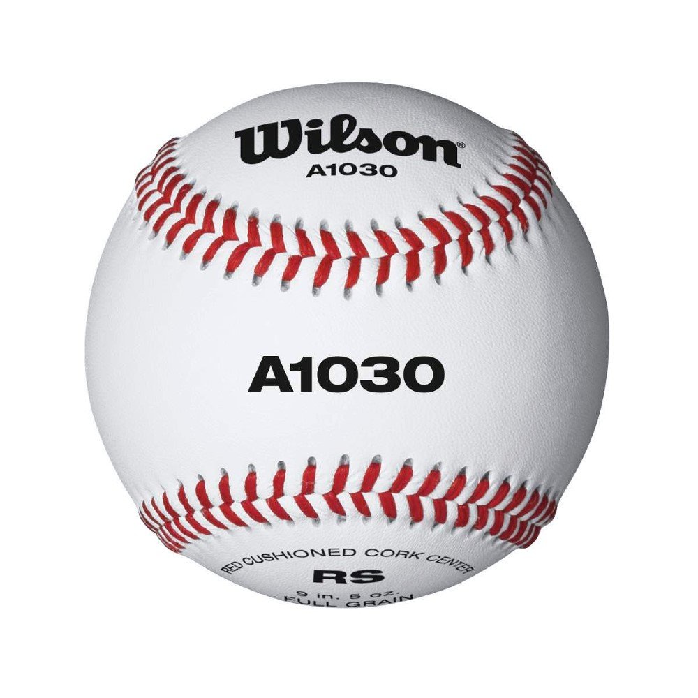Wilson A1030B NFHS Official Baseballs - 1 Dozen (12 Pack) for High School Games, Practice & Training | Perfect for Pitchers, Catchers & Team Use