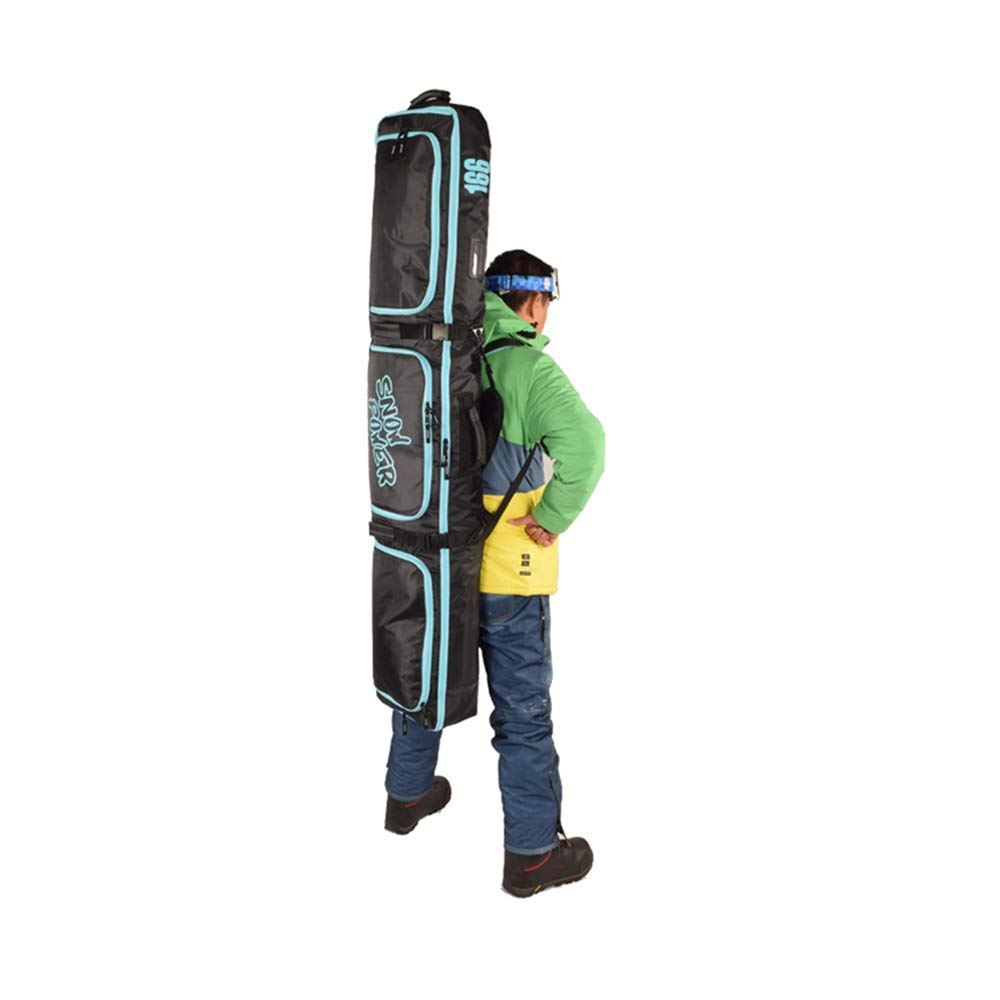 UNISTRENGH Waterproof Padded Snowboard Bag with Ski Boot & Helmet Storage - Durable Snow Sports Equipment Carrier for Travel & Mountain Adventures