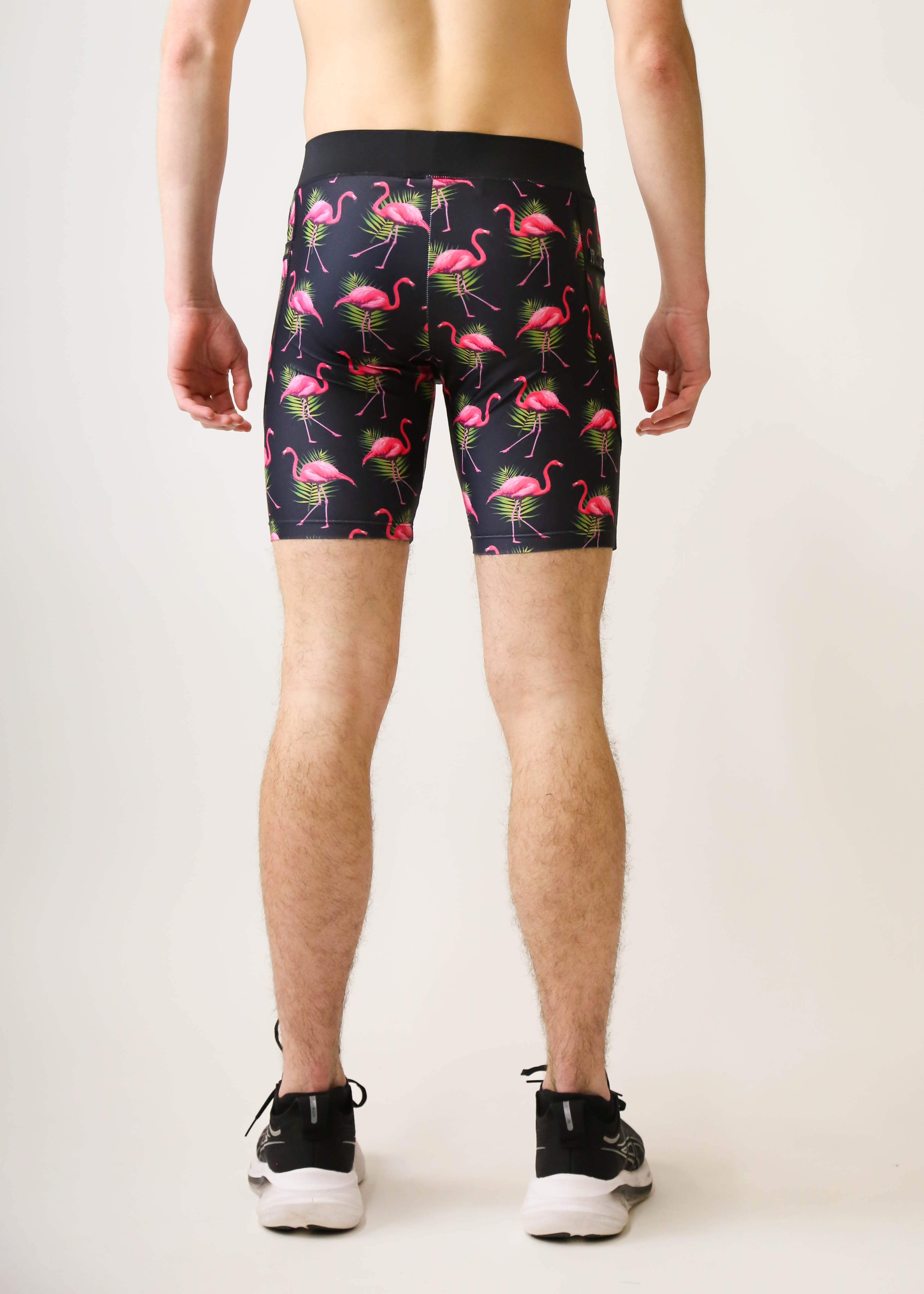 Men's Flamingo 8 Half Tights - Breathable Compression Running Shorts for Men, Workout & Gym Training, High-Performance Athletic Wear