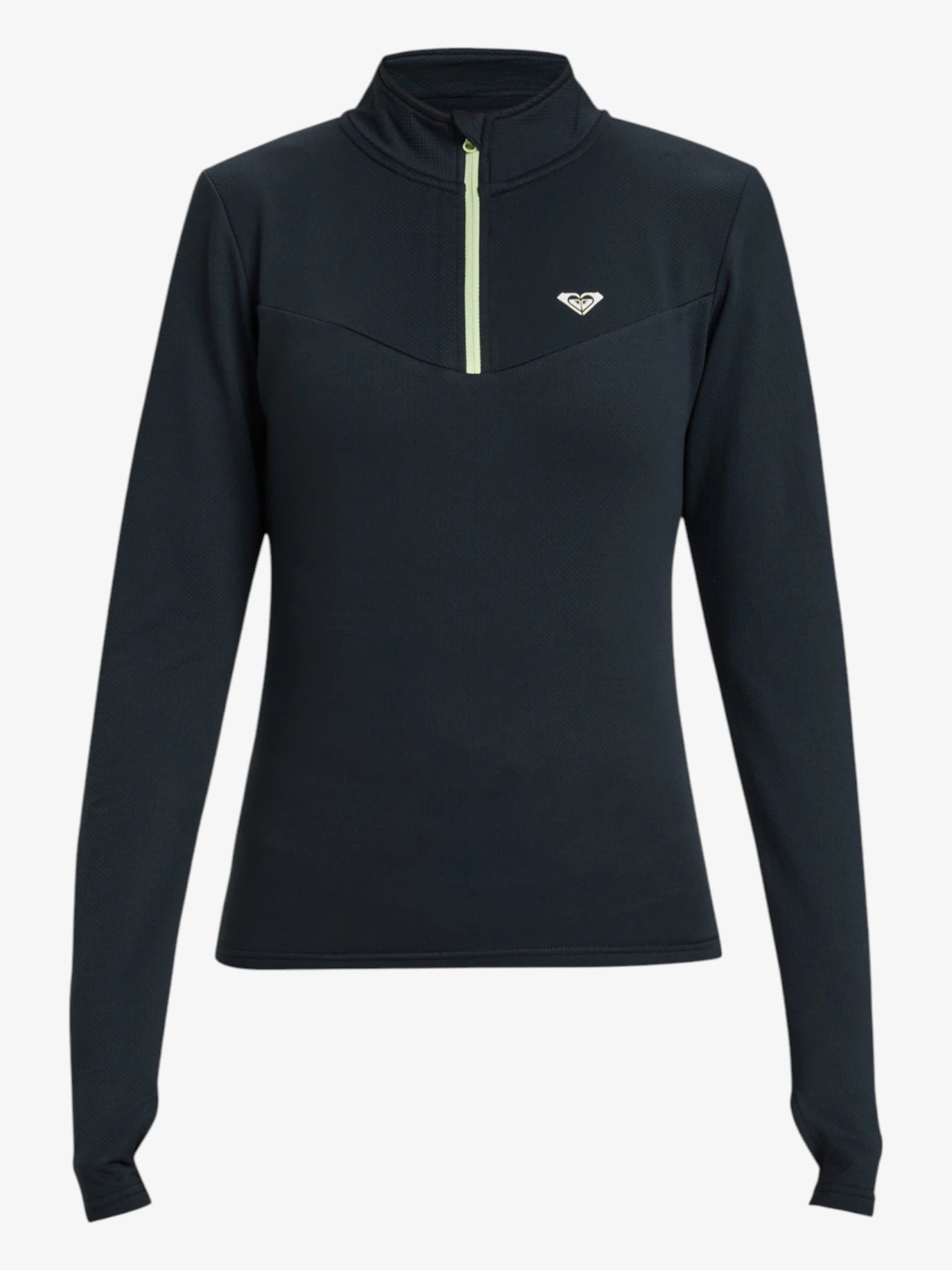 ROXY Women's Waves of Warmth Zip-Up Hoodie - Black | Cozy Fleece Jacket for Outdoor Activities, Casual Wear & Travel