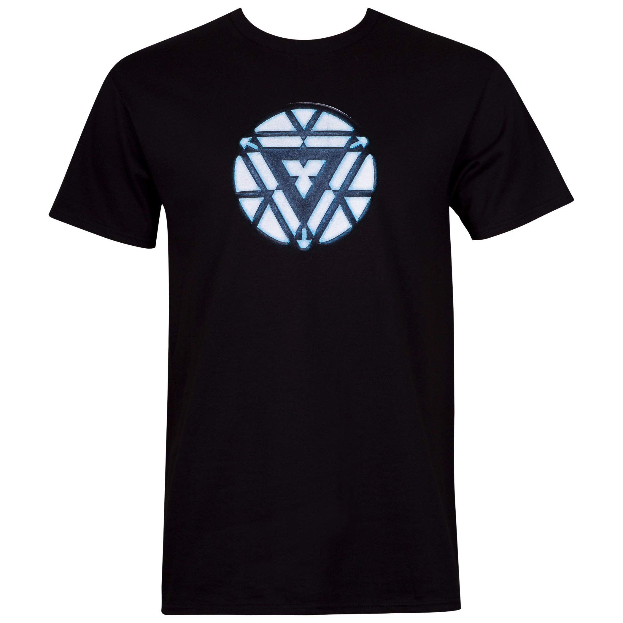 Iron Man Arc Reactor Graphic Men's Black T-Shirt - Marvel Superhero Fan Tee for Casual Wear & Cosplay