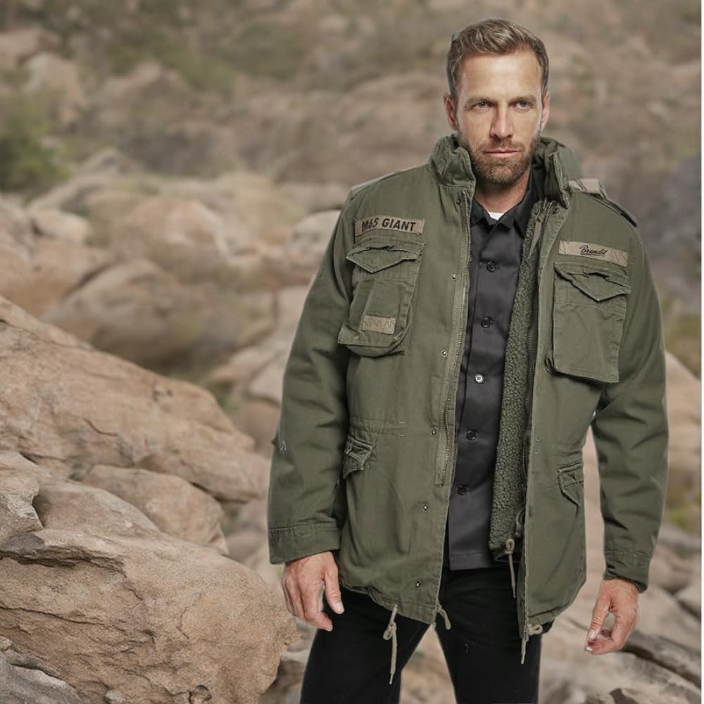 Men's Military Trench Coat - Waterproof Windproof Winter Jacket for Outdoor Hiking & Casual Wear