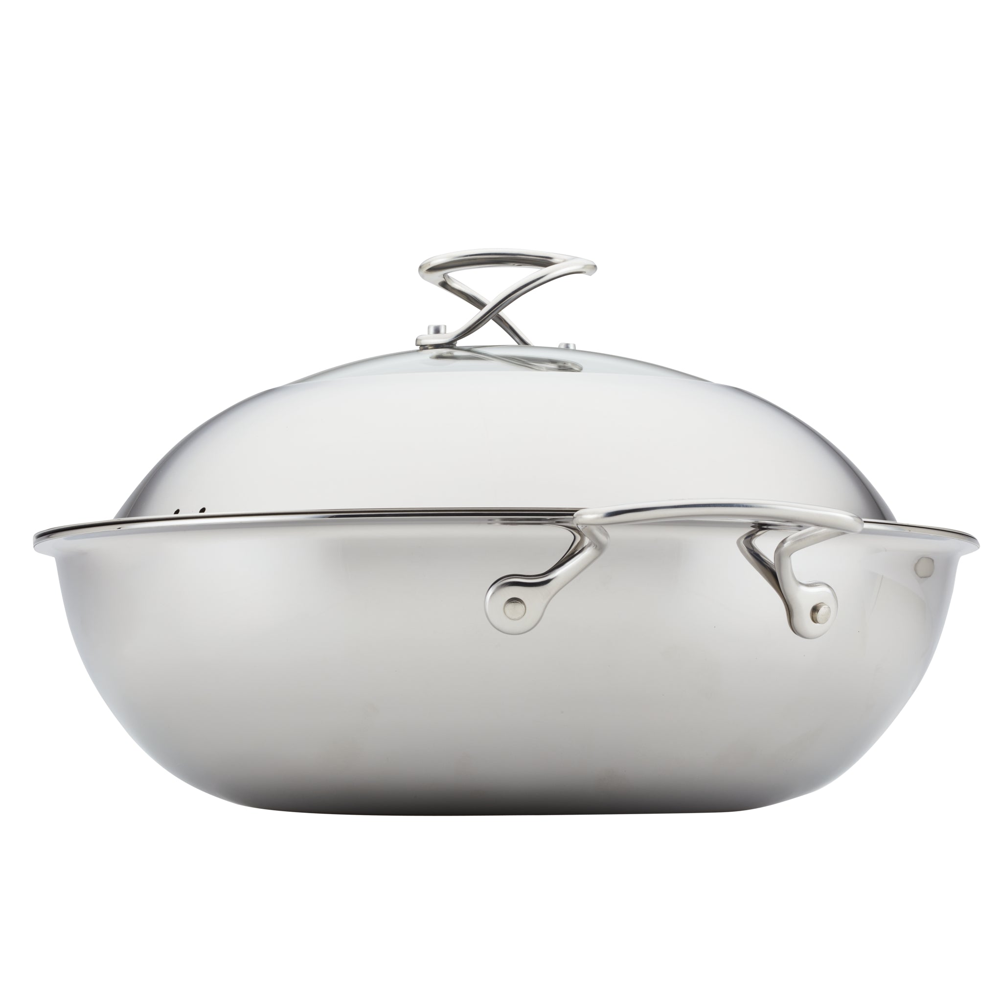 Non-Stick Wok Pan with Glass Lid & Hybrid SteelShield Technology - Best for Stir-Fry, Sauteing & Asian Cooking - Perfect for Gas, Electric & Induction Stoves