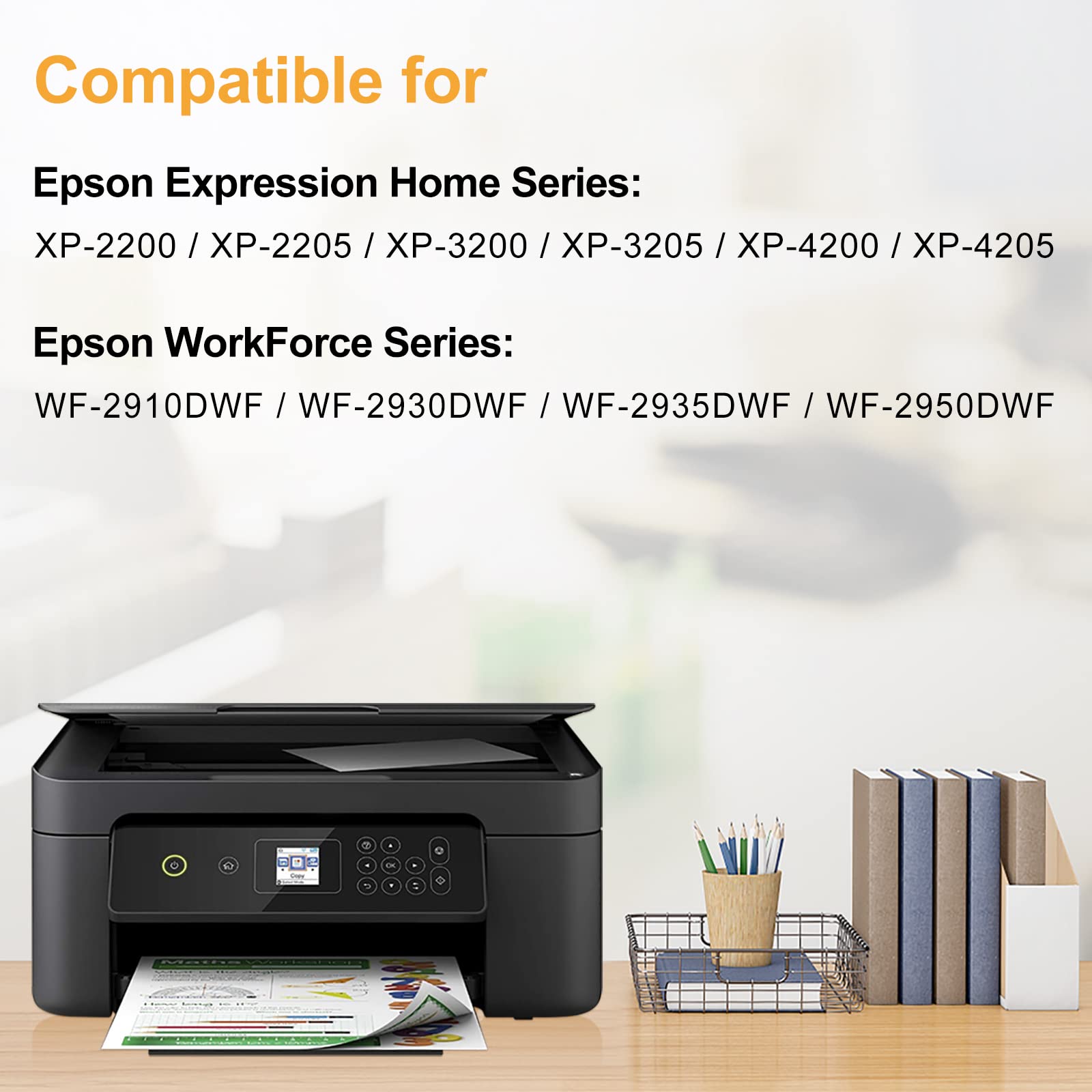 LeciRoba 604XL Ink Cartridges (6-Pack) for Epson Printers - Home & Office Use