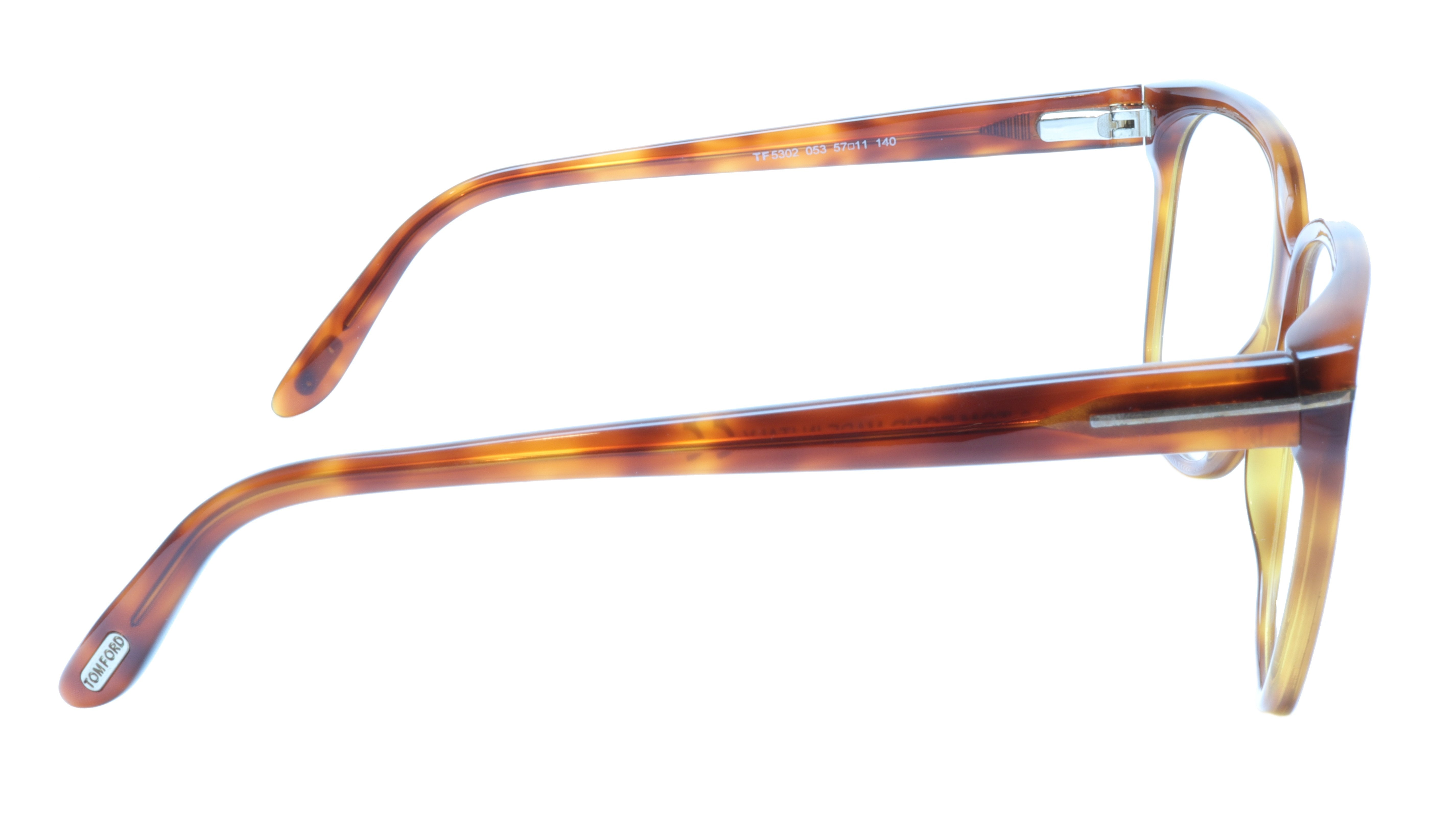 Tom Ford TF5302 053 Eyeglasses Frame - Brown Tortoise Acetate - Made in Italy - 57 11 140 - Stylish & Durable Eyewear for Work, Travel & Everyday Wear
