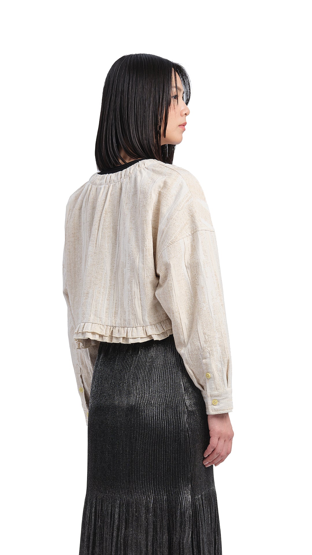 Women's Cropped Ruffles Jacket - Stylish Short Blazer with Frill Details for Spring & Summer | Perfect for Office Wear, Date Nights & Casual Outfits