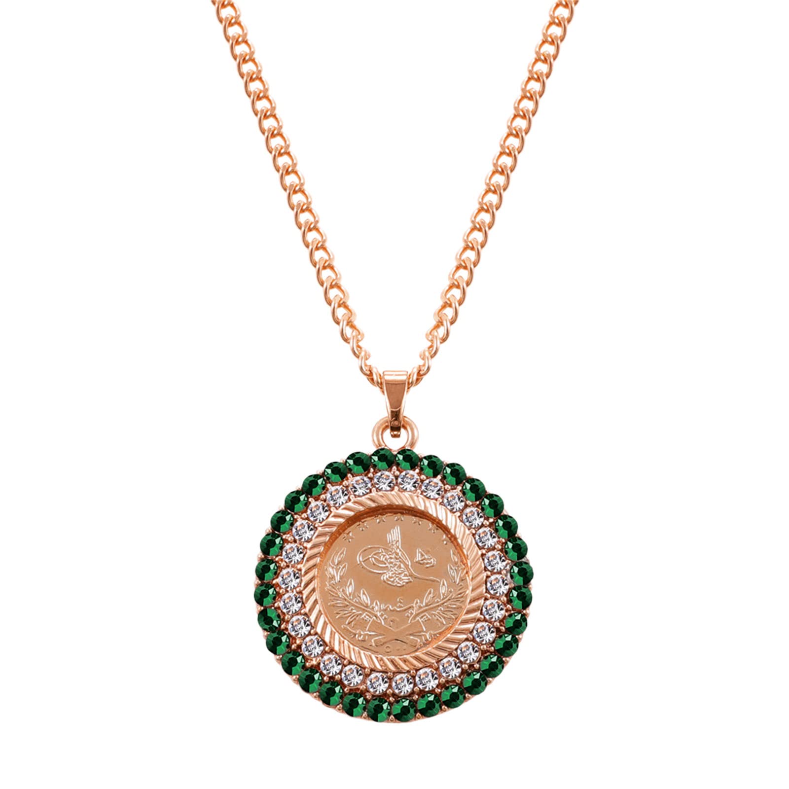 Exquisite Ottoman Style Gold & Silver Rhinestone Necklace Set for Women - Elegant Turkish Jewelry for Parties, Weddings & Special Occasions