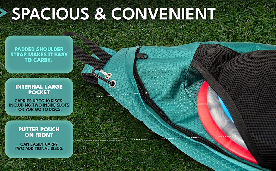 **Premium Disc Golf Backpack - Holds 6-12 Discs + 10 Extra in Inner Pocket - Durable Polyester Storage for Beginners & Enthusiasts - Includes Convenient Drink Holder - Perfect for Tournaments & Casual Play**