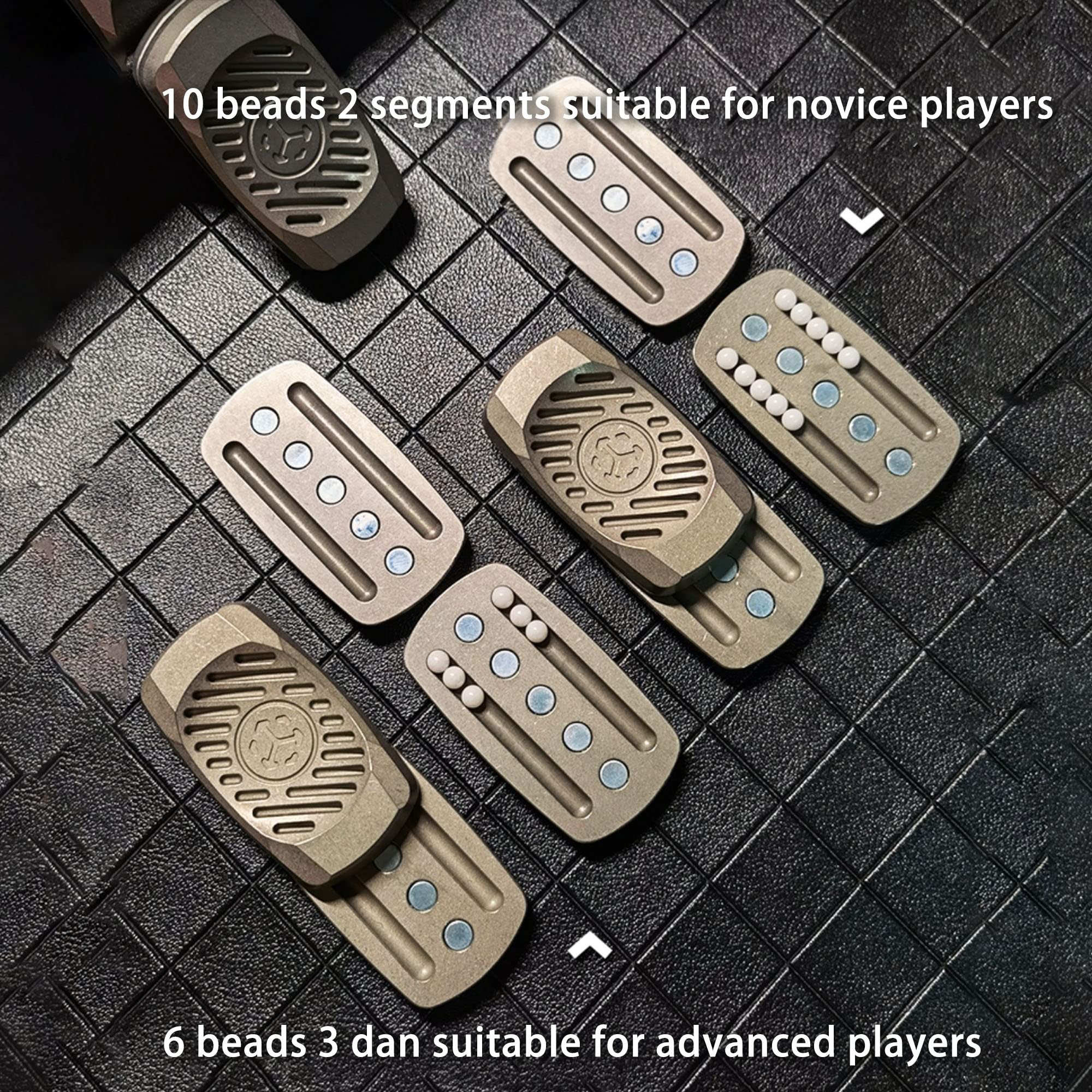 Premium Titanium Infinity Fidget Slider - Stress Relief & Focus Tool for ADHD, Anxiety | Smooth Haptic Coin Spinner for Office, Travel & EDC | Sensory Push Decompression Toy for Adults & Kids