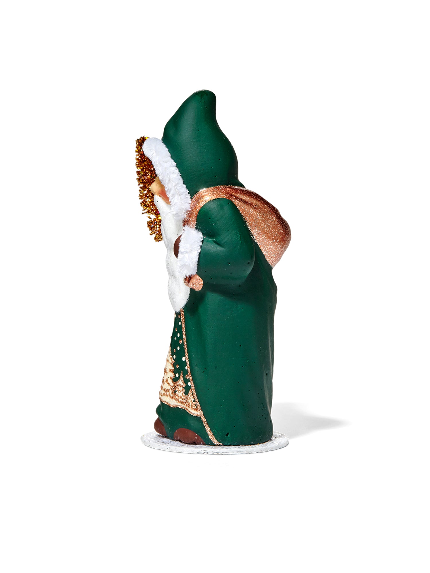 7-Inch Santa Claus with Christmas Tree Figurine - Festive Holiday Decor for Home, Office, and Gift Giving
