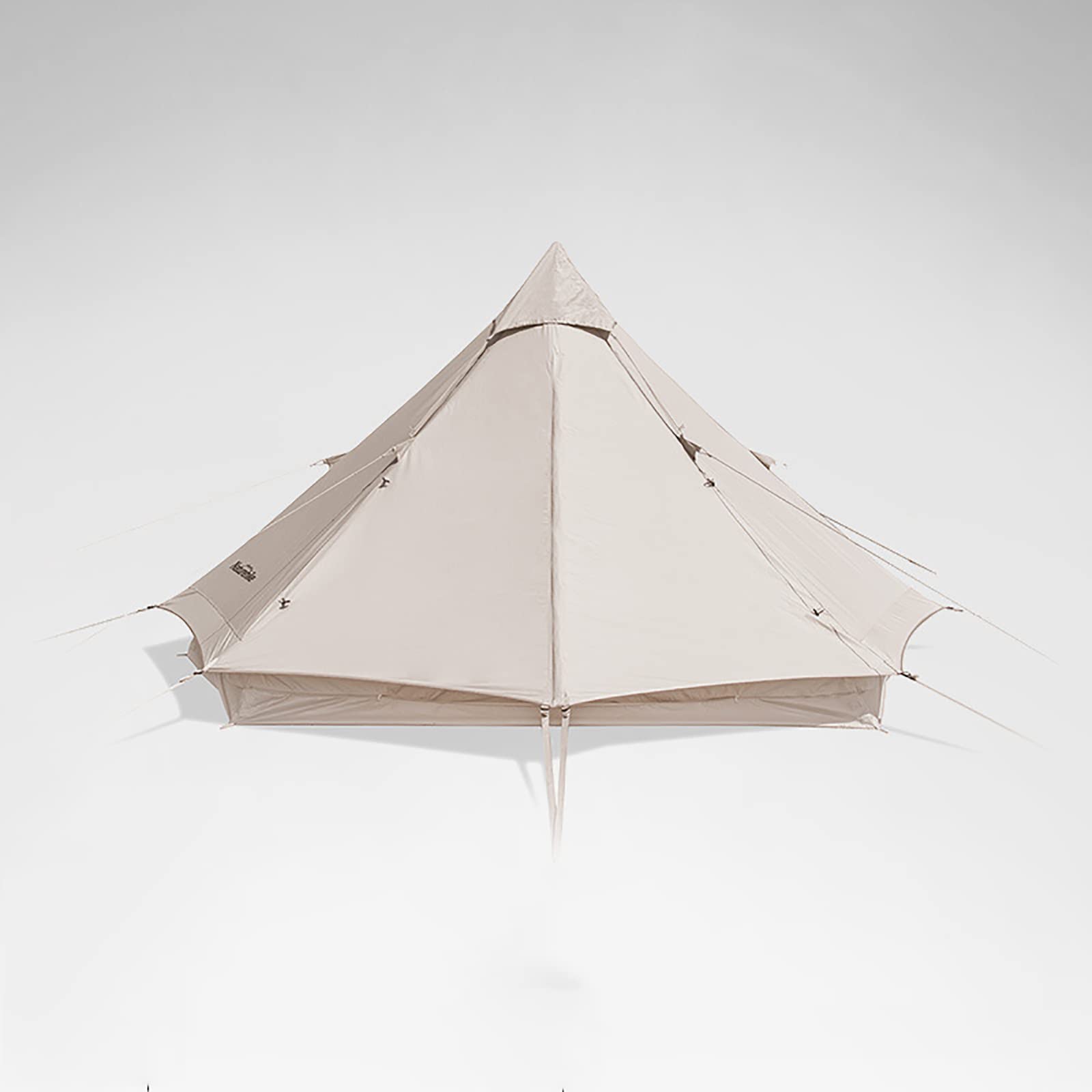 4-Season Cotton Pyramid Tent for Outdoor Camping & Hiking - Thickened Waterproof Canvas Tent for Family Camping, Backpacking, Christmas Celebrations & Festivals
