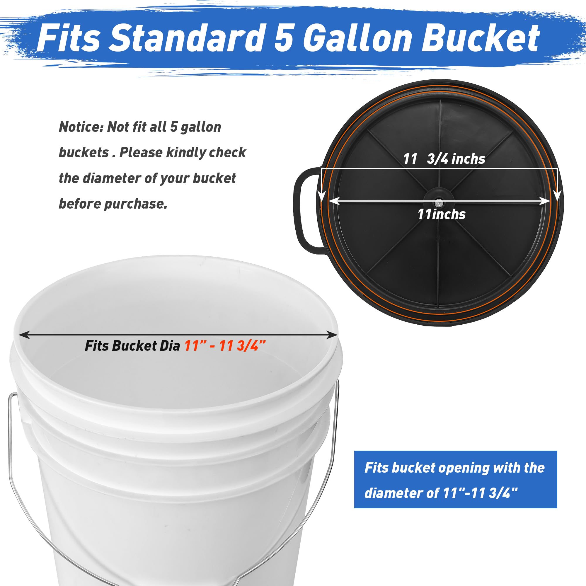 5 Gallon Bucket Seat with 360° Swivel - Waterproof Foam Cushion Lid Cover for Hunting, Fishing, Gardening & Camping | Comfortable Outdoor Seating for Dove Hunting, Duck Hunting, Baseball Games & More