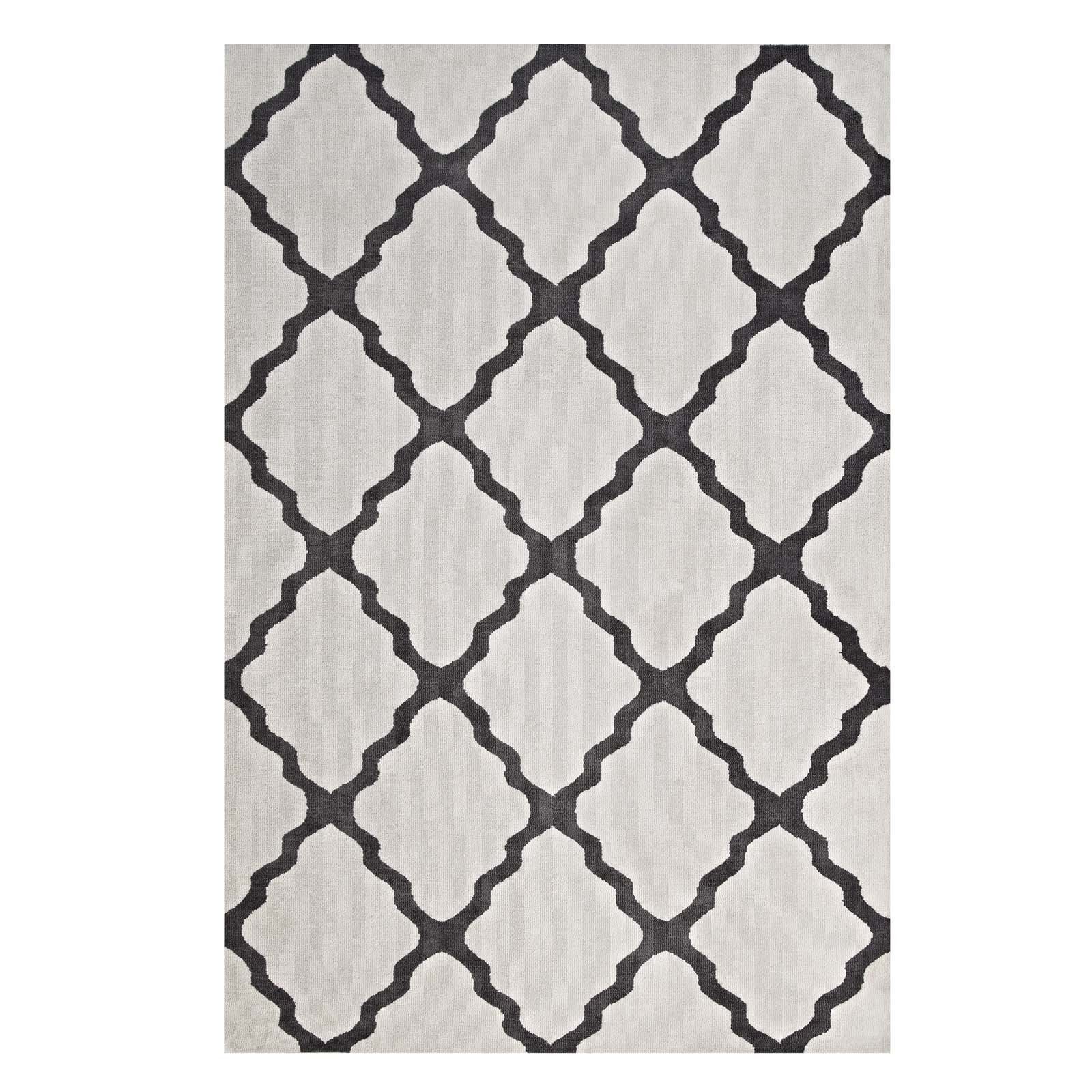 Modern Contemporary Urban Living Room Area Rug - Soft Fabric Carpet Runner in Multi-Tone Gray for Lounge, Bedroom & Hallway - Perfect for Home Decor & Cozy Spaces